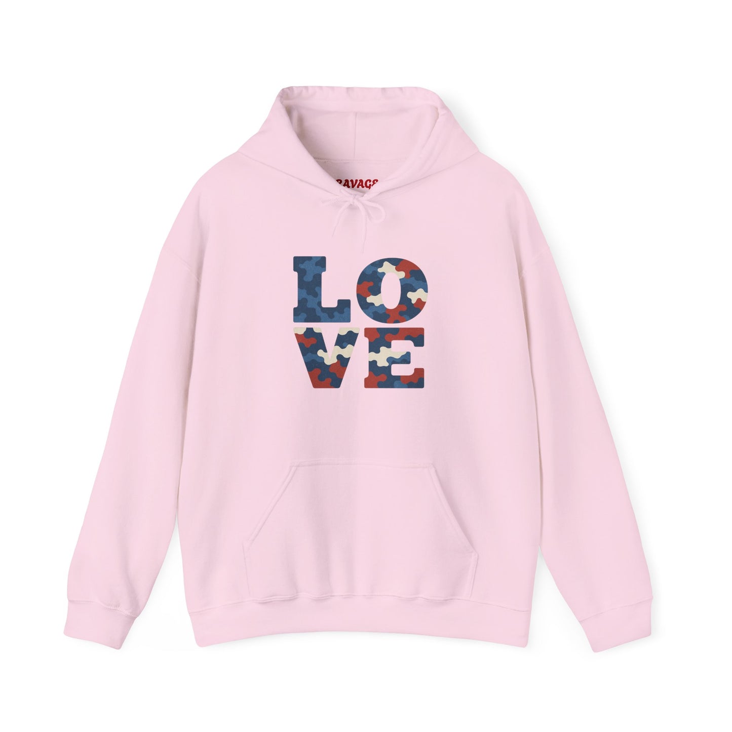Unisex Hooded Sweatshirt with 'LOVE' Design - Cozy Gift for Friends, Valentine's Day, Casual Wear, Relaxation, Everyday Use