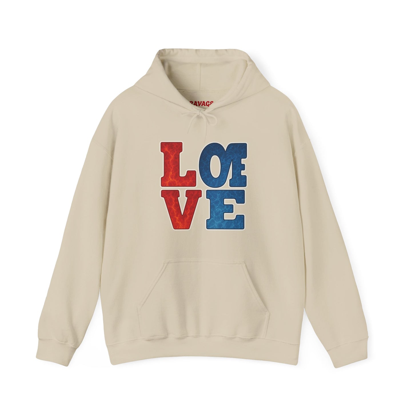 Unisex Hooded Sweatshirt with 'LOVE' Design - Cozy Gift for Friends, Valentine's Day, Casual Wear, Relaxation, Everyday Use