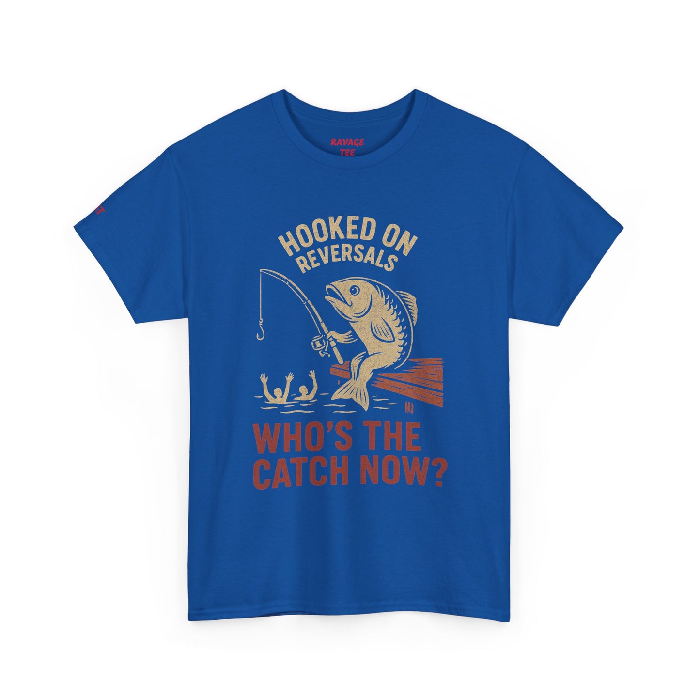 Hooked on Reversals Fishing Tee - Unisex Cotton T-Shirt for Fishing Lovers, Great for Outdoors, Gift for Dad, Summer Apparel, Casual Wear