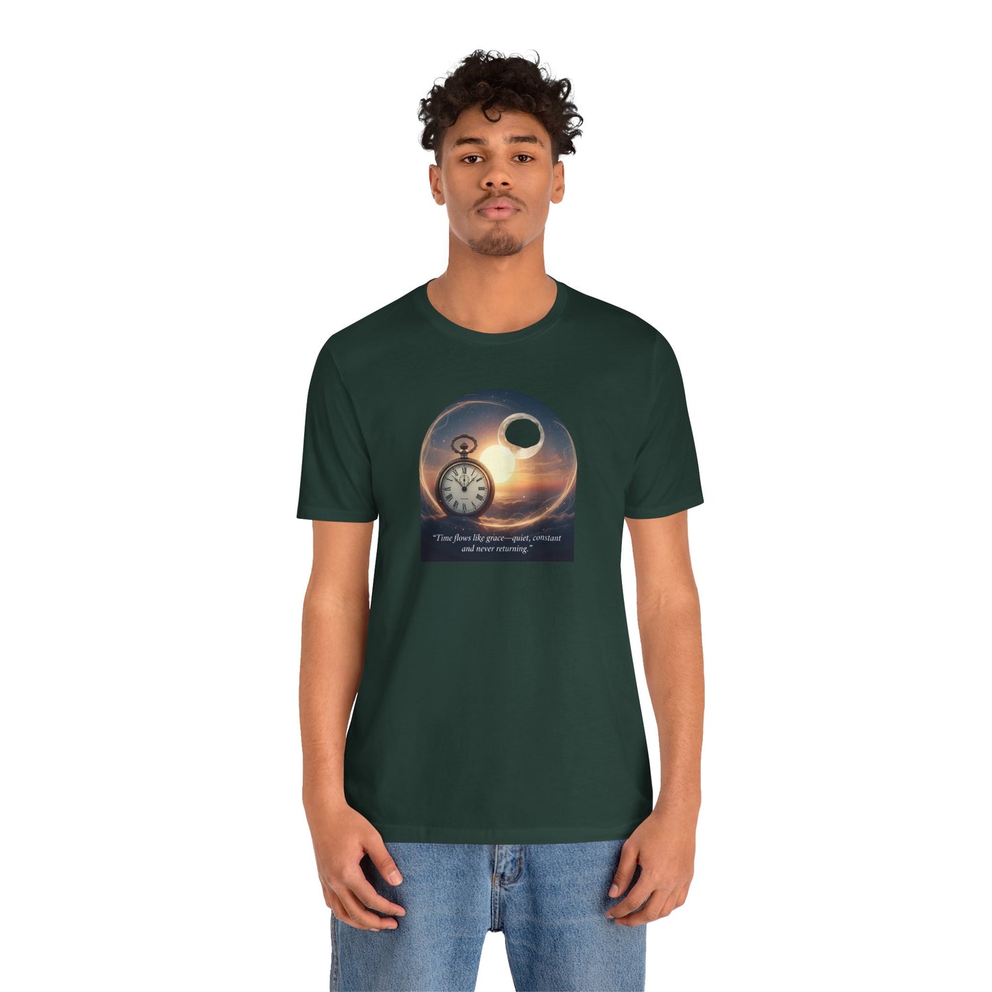Cosmic Time Tee, Unisex T-Shirt, Inspirational Quote Shirt, Gift for Dreamers, Galaxy Graphic Tee