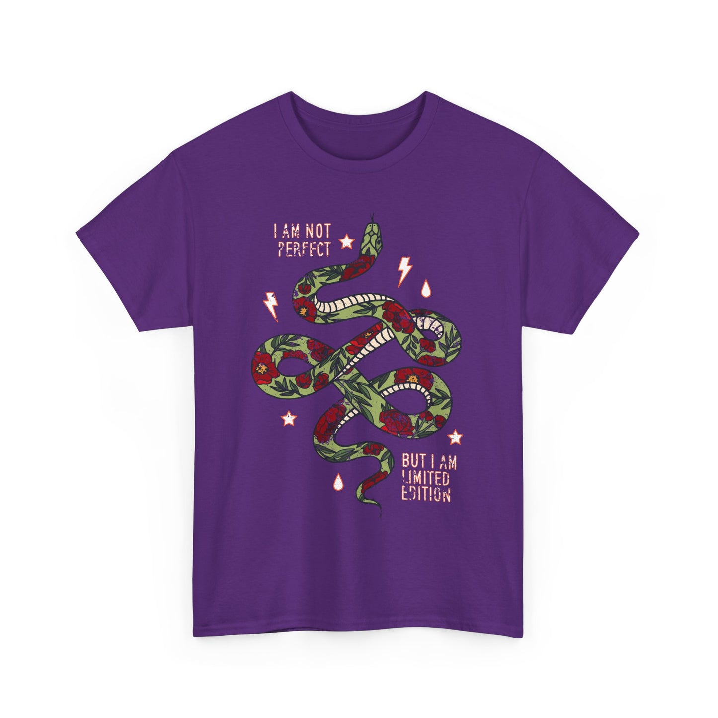 Trendy Unisex Tee, I Am Not Perfect Snake Design Shirt, Casual Wear, Gift for Nature Lovers, Eco-Friendly Fashion