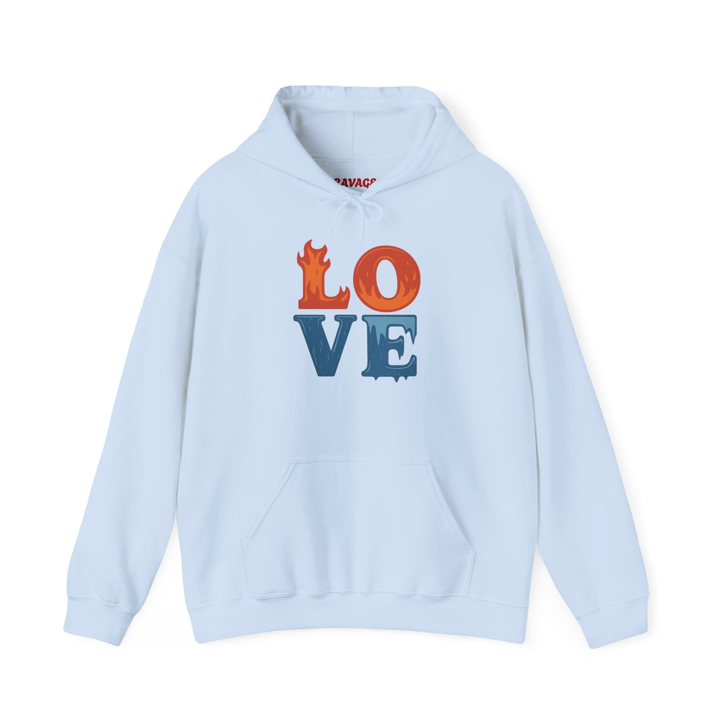 Unisex Hooded Sweatshirt with 'LOVE' Design - Cozy Gift for Friends, Valentine's Day, Casual Wear, Relaxation, Everyday Use
