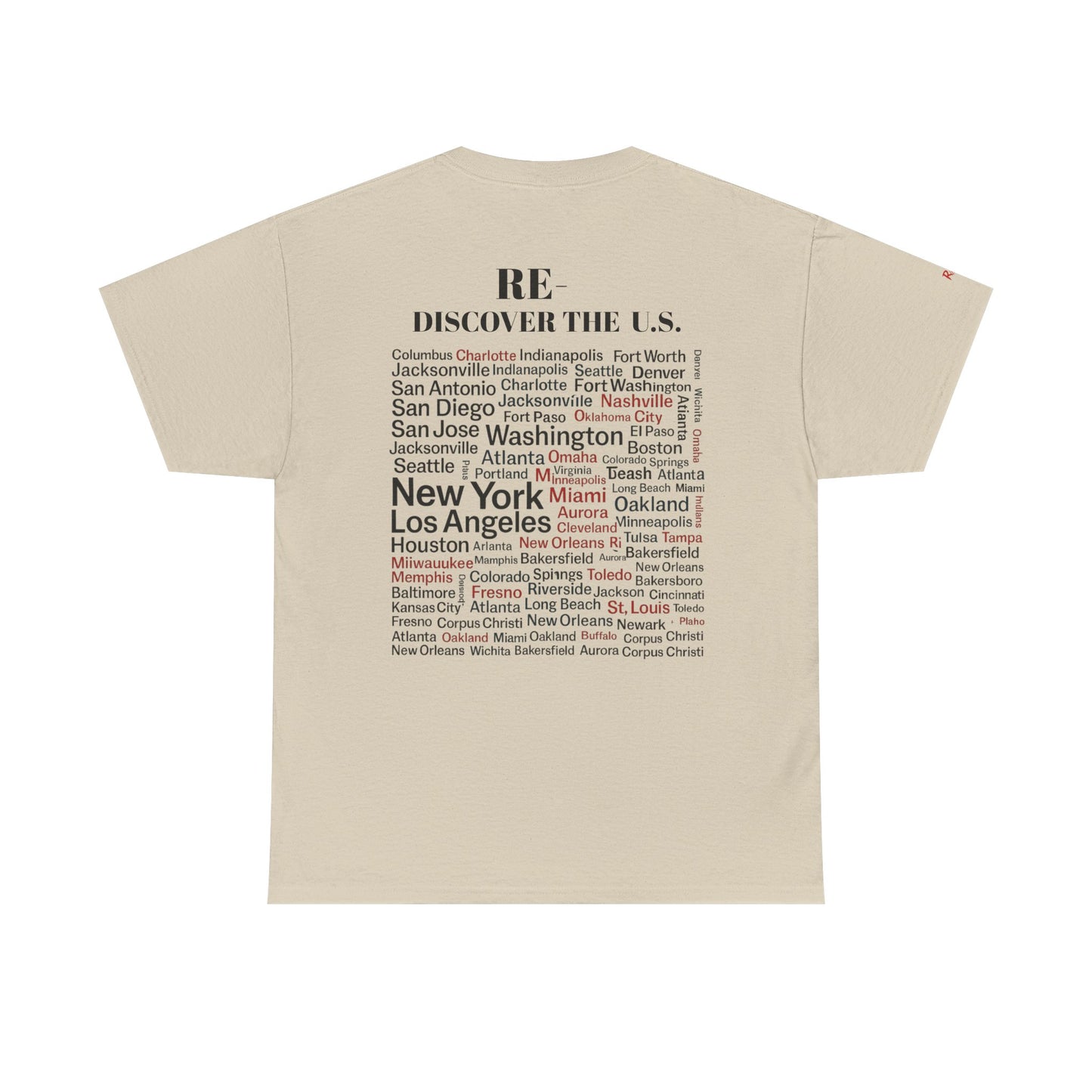 RE-DISCOVERVER the U.S. Unisex Heavy Cotton Tee