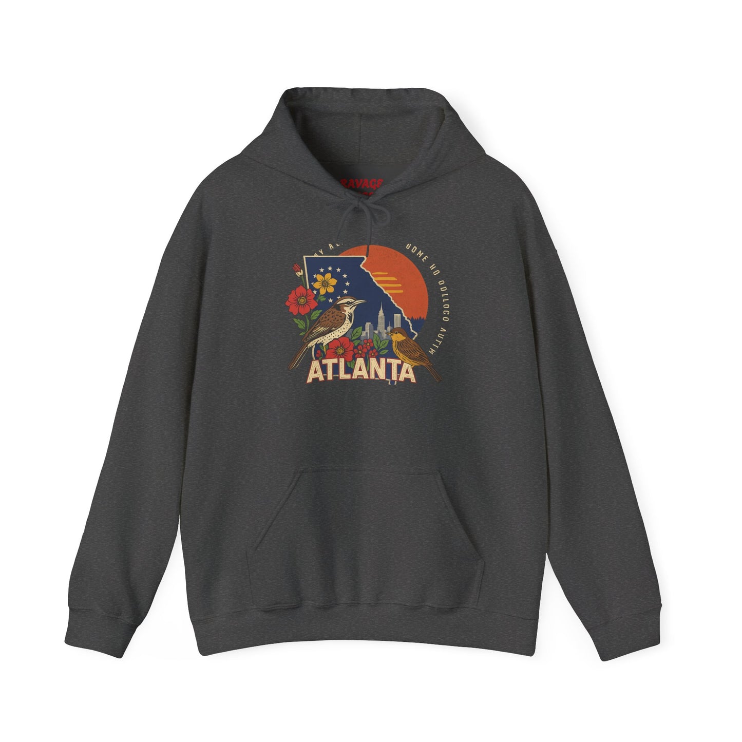Atlanta Vintage Hoodie | Retro Style Hooded Sweatshirt, Cozy Fall & Winter Wear, Travel Gift for Atlanta Lovers