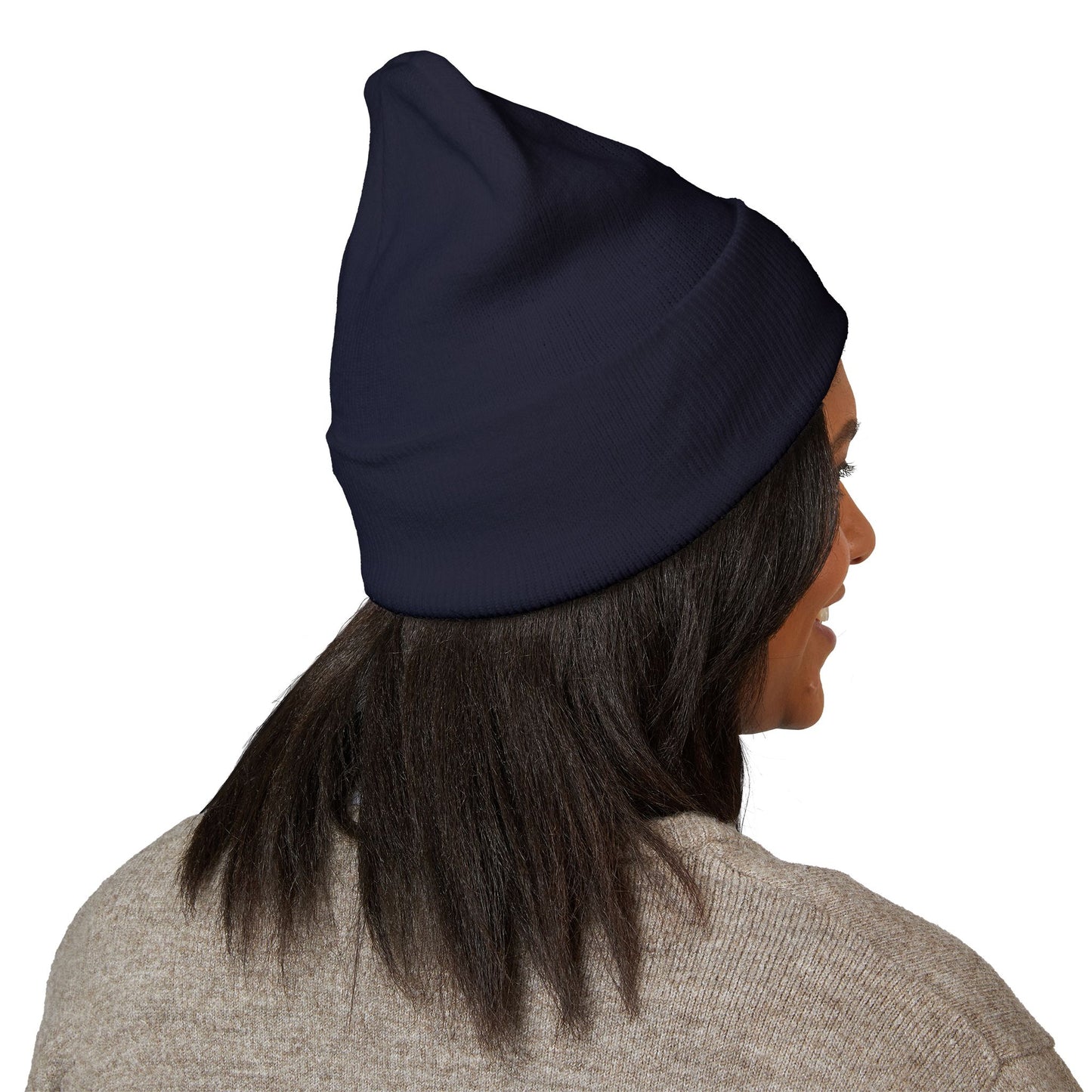 Calvary Cross Embroidered Cuffed Beanie with Unique Design, Cozy Winter Hat, Unisex Knit Cap, Perfect Gift for Him or Her, Trendy Beanie for Casual Wear