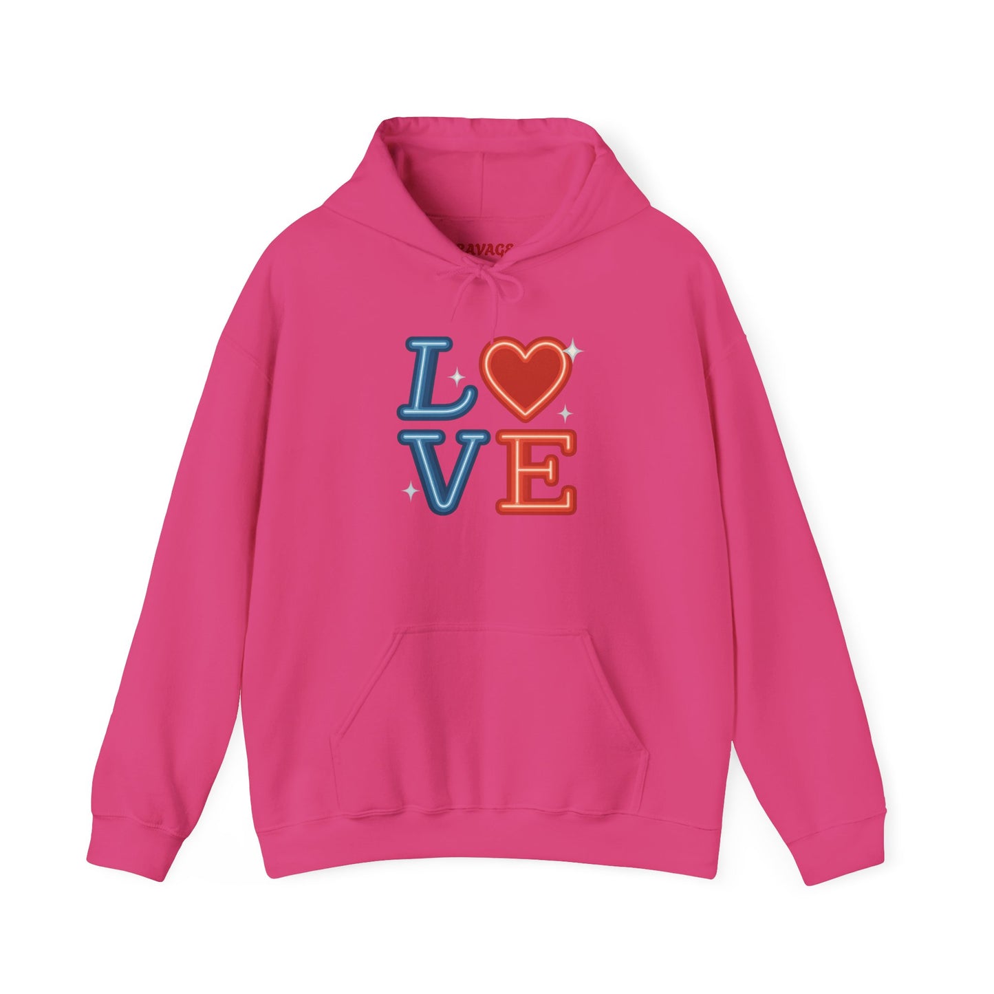 Unisex Hooded Sweatshirt with 'LOVE' Design - Cozy Gift for Friends, Valentine's Day, Casual Wear, Relaxation, Everyday Use