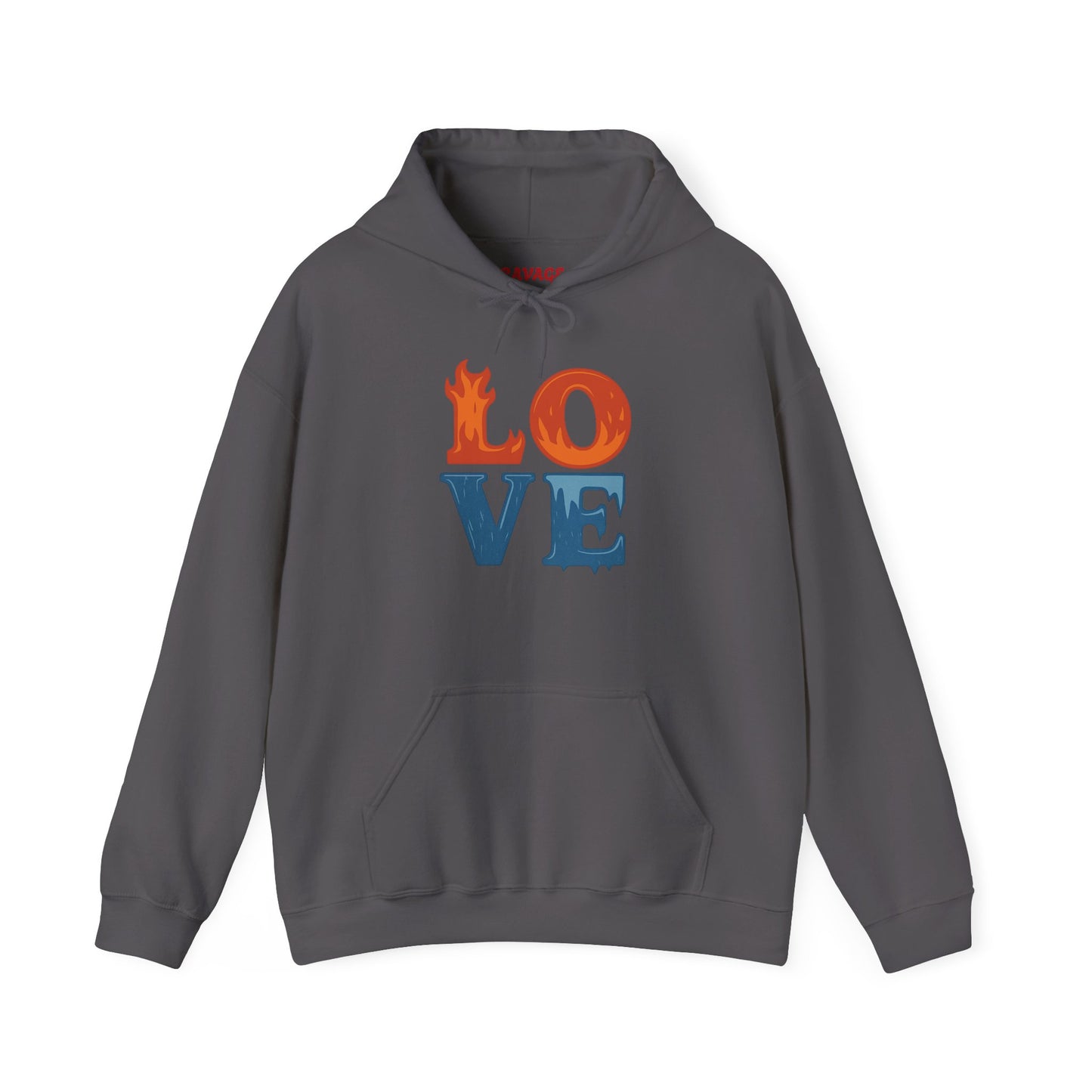 Unisex Hooded Sweatshirt with 'LOVE' Design - Cozy Gift for Friends, Valentine's Day, Casual Wear, Relaxation, Everyday Use