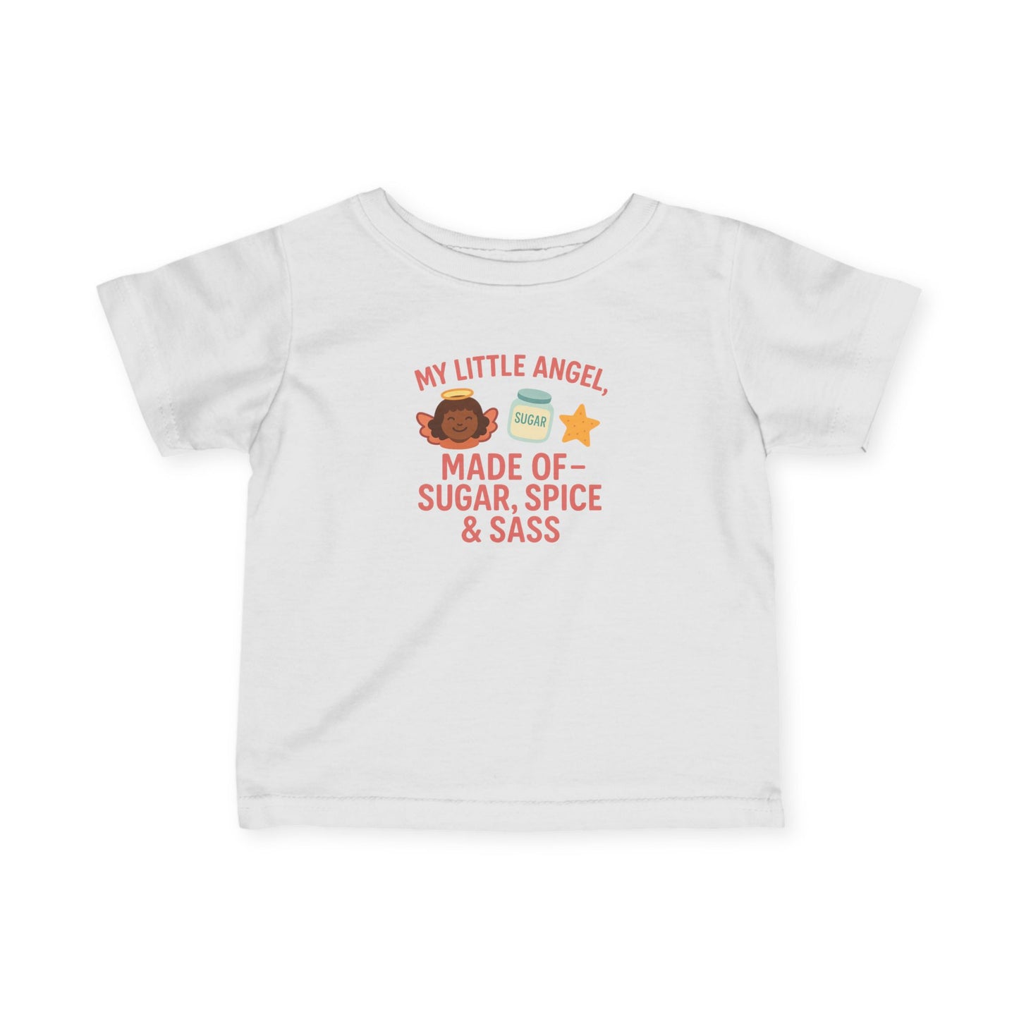Cute Infant Tee: My Little Angel, Baby Clothing, Toddler Gift, Baby Shower Present, Kids Apparel, Sugar Spice & Sass