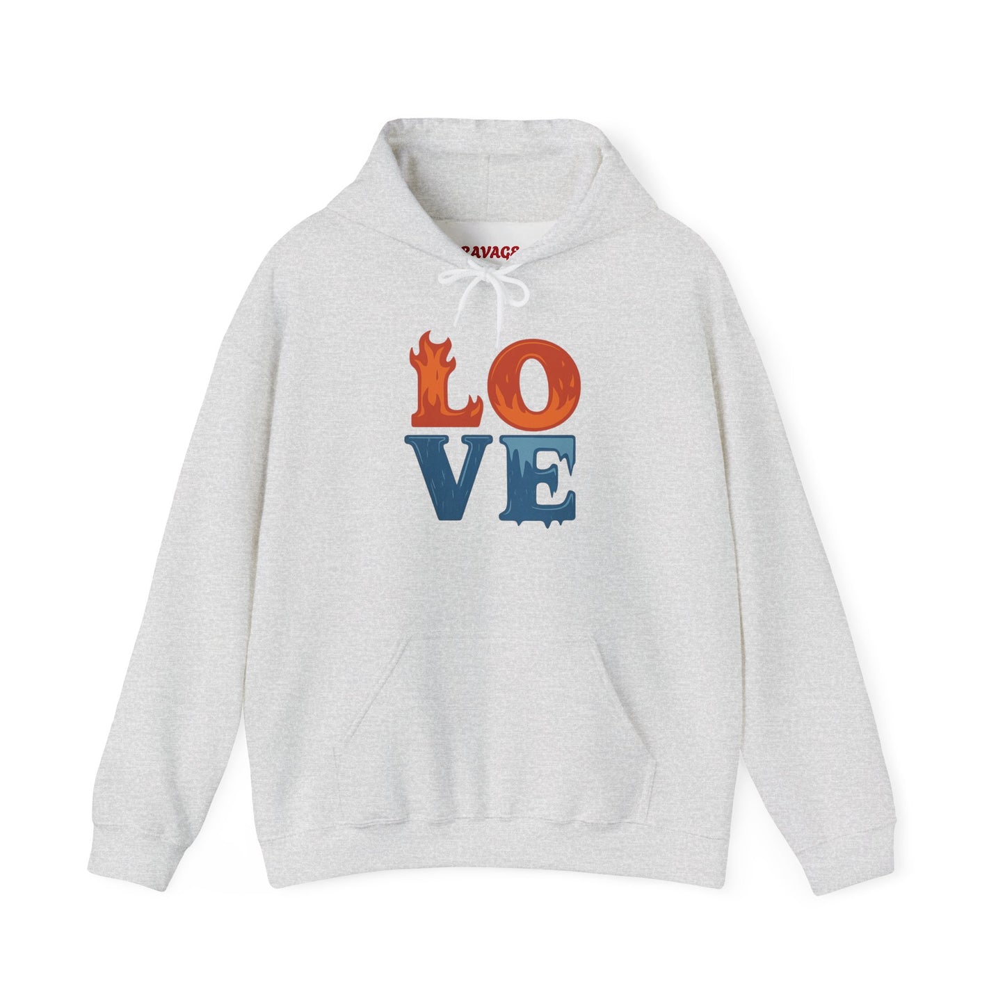Unisex Hooded Sweatshirt with 'LOVE' Design - Cozy Gift for Friends, Valentine's Day, Casual Wear, Relaxation, Everyday Use