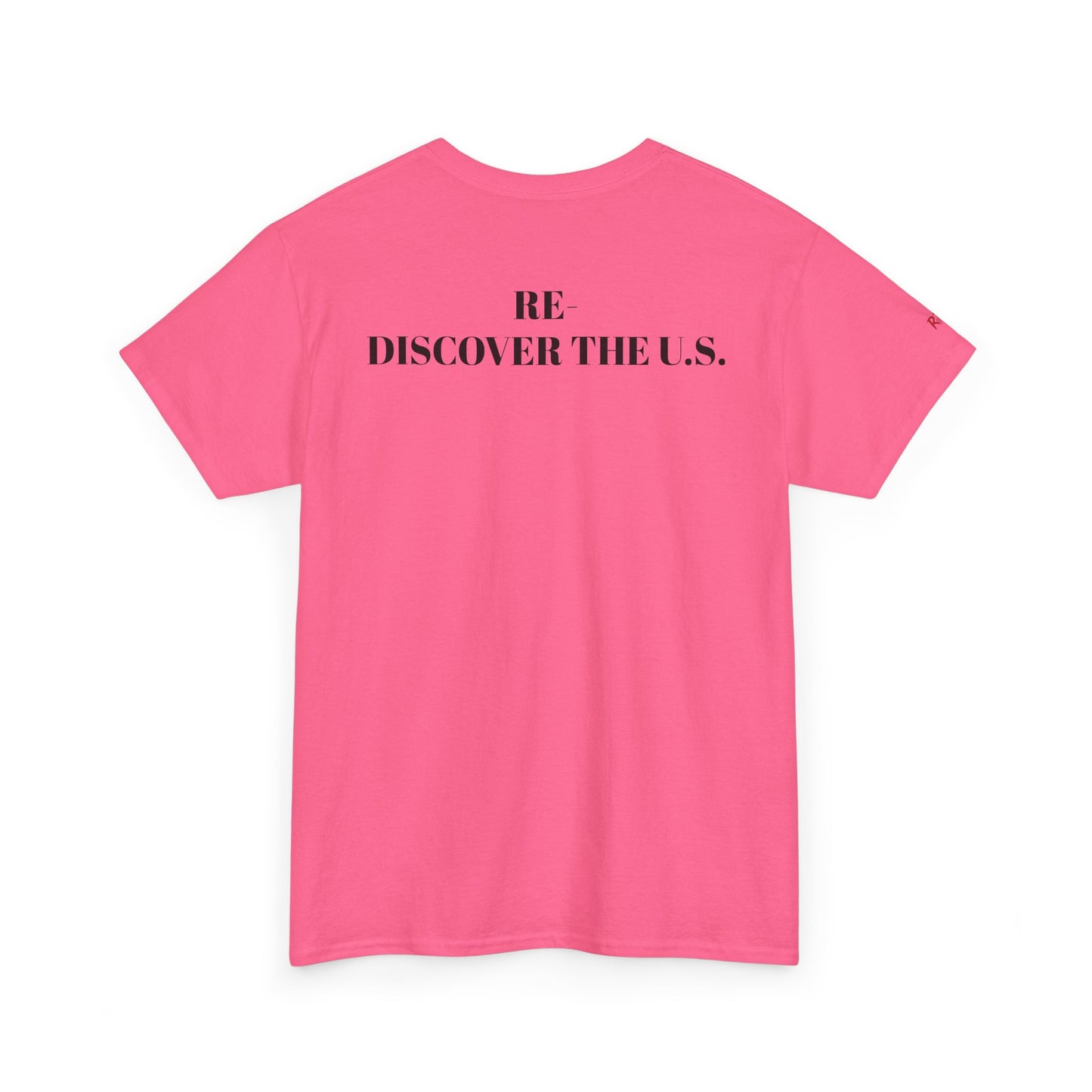 Re-Discover the U.S. Unisex Exploratory Travel T-Shirt, Adventure Tee, USA Discovery Shirt