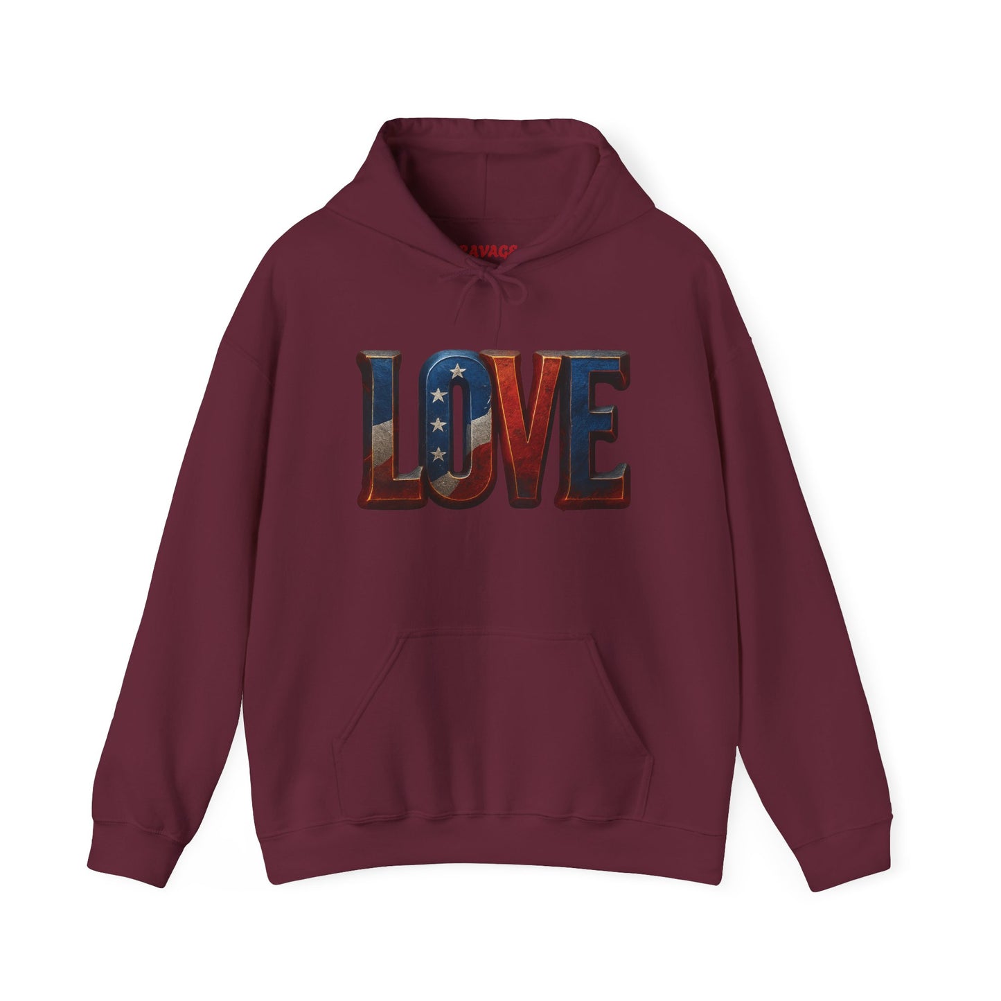 Unisex Hooded Sweatshirt with 'LOVE' Design - Cozy Gift for Friends, Valentine's Day, Casual Wear, Relaxation, Everyday Use