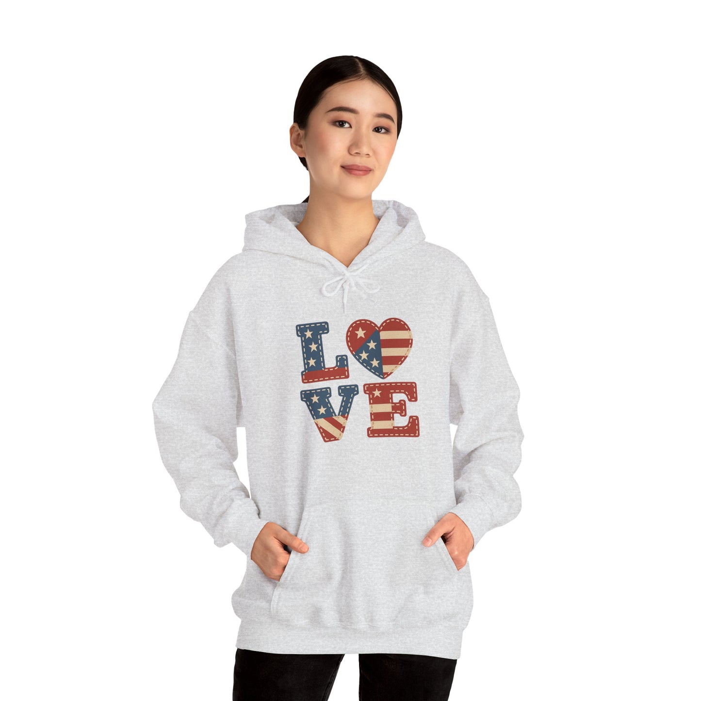 Unisex Hooded Sweatshirt with 'LOVE' Design - Cozy Gift for Friends, Valentine's Day, Casual Wear, Relaxation, Everyday Use