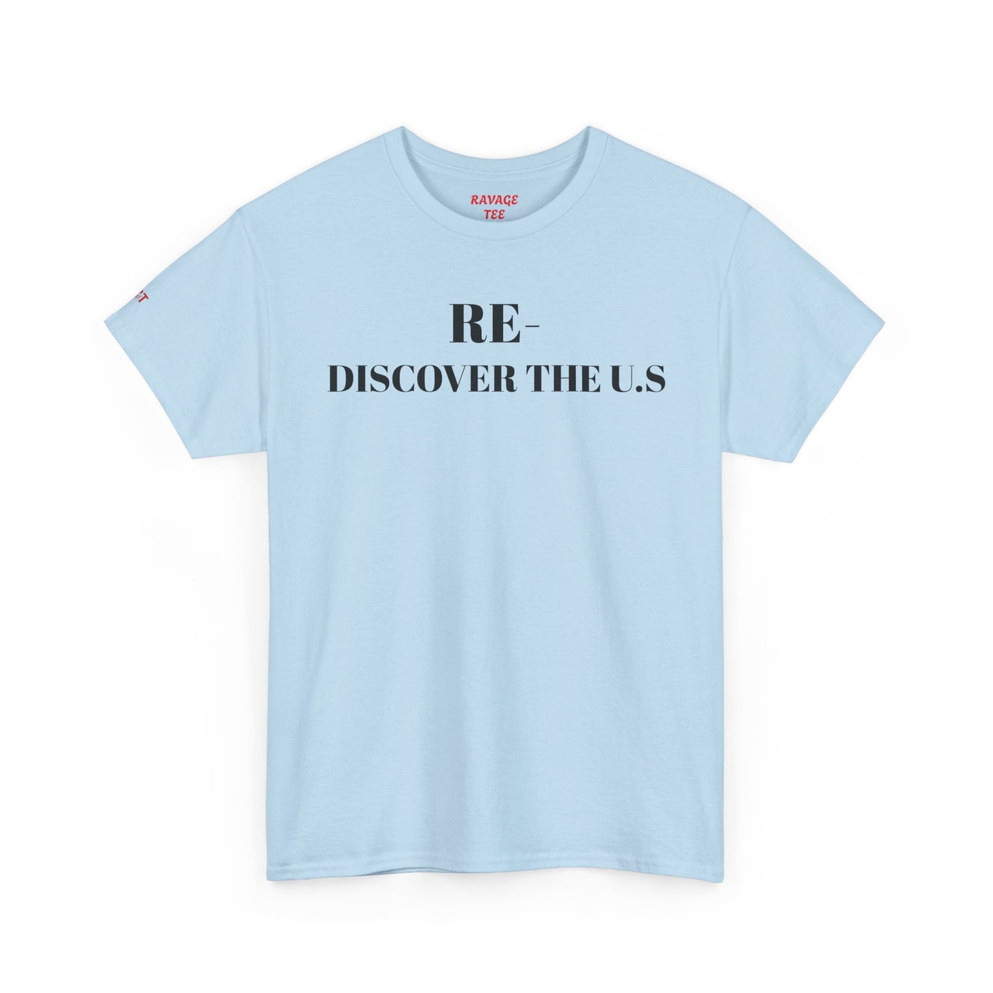 RE-DISCOVERVER the U.S. Unisex Heavy Cotton Tee