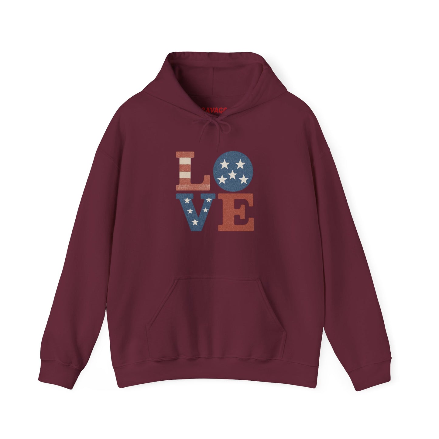 Unisex Hooded Sweatshirt with 'LOVE' Design - Cozy Gift for Friends, Valentine's Day, Casual Wear, Relaxation, Everyday Use