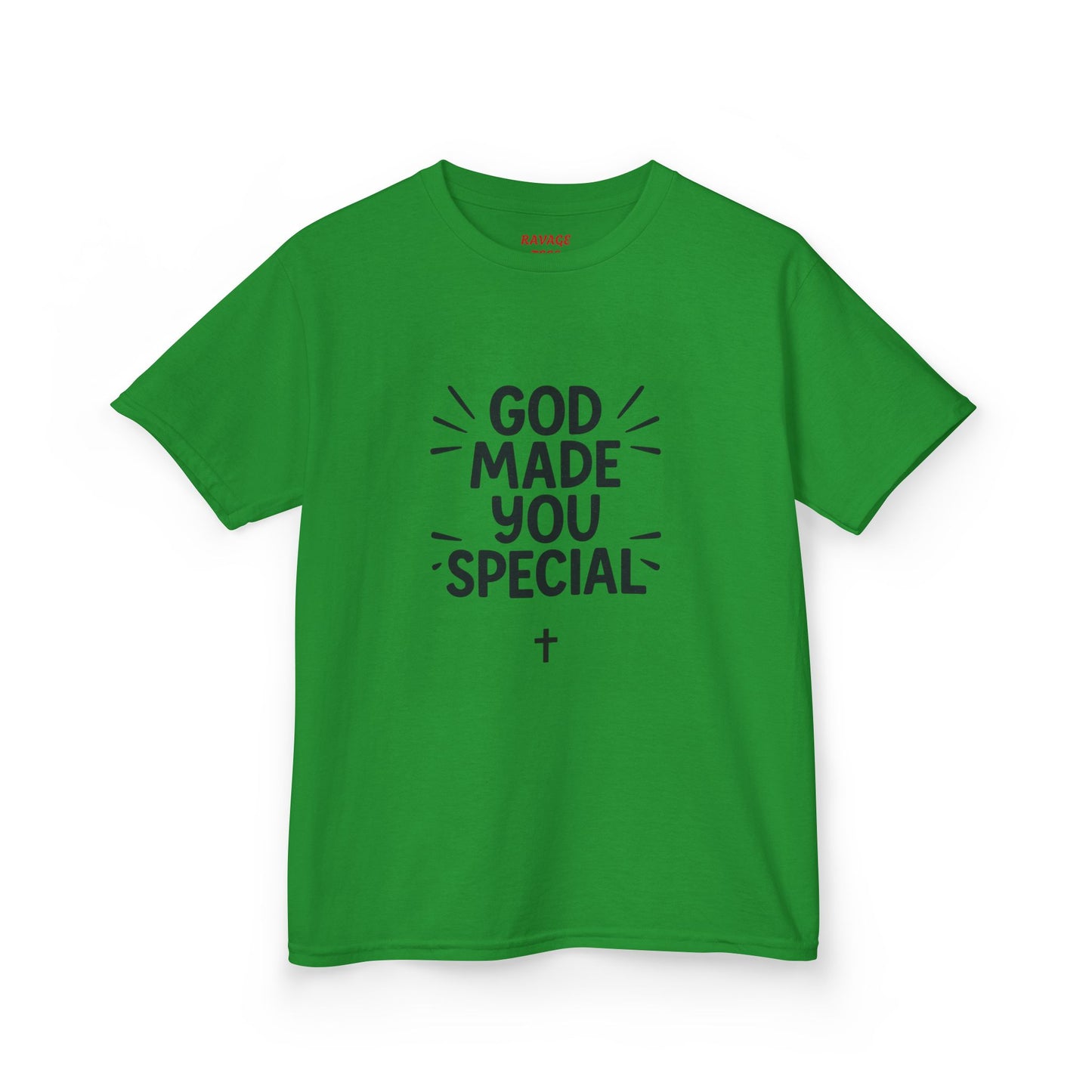 Kids Christian T-Shirt, God Made You Special Tee, Youth Religious Apparel, Faith-Based Gift, Inspirational Kids Wear