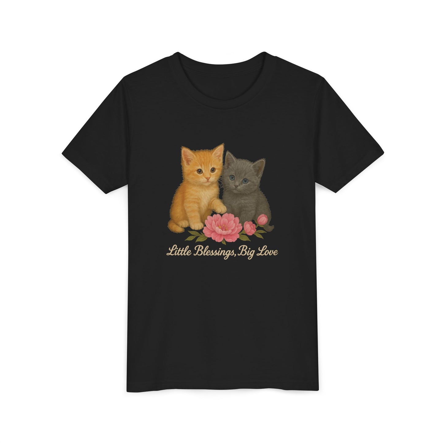 Adorable Kitten Youth Tee - Cute Cat Tee for Kids, Gifts for Cat Lovers, Birthday Present, Animal Lovers Shirt, Playful Kids Shirt