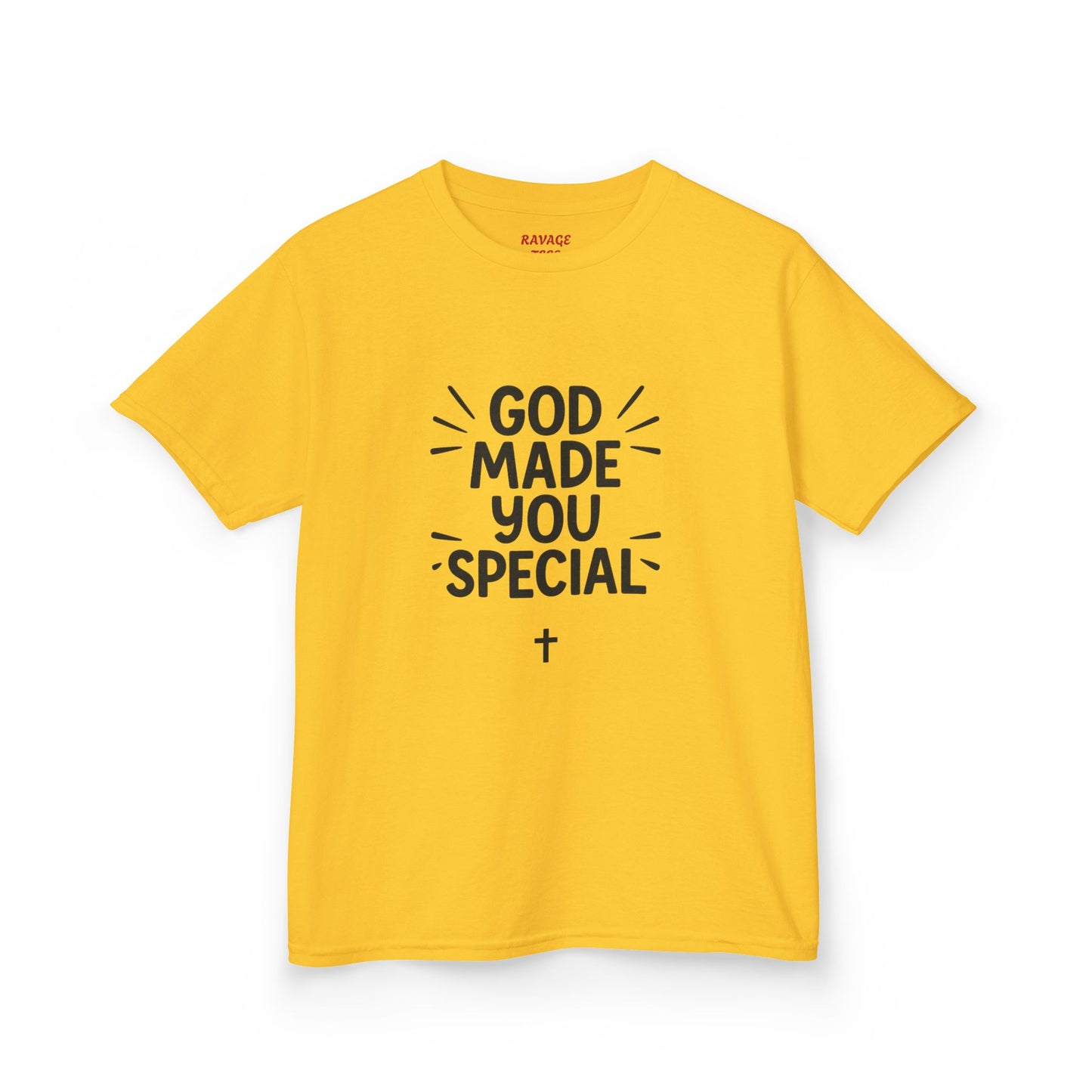 Kids Christian T-Shirt, God Made You Special Tee, Youth Religious Apparel, Faith-Based Gift, Inspirational Kids Wear