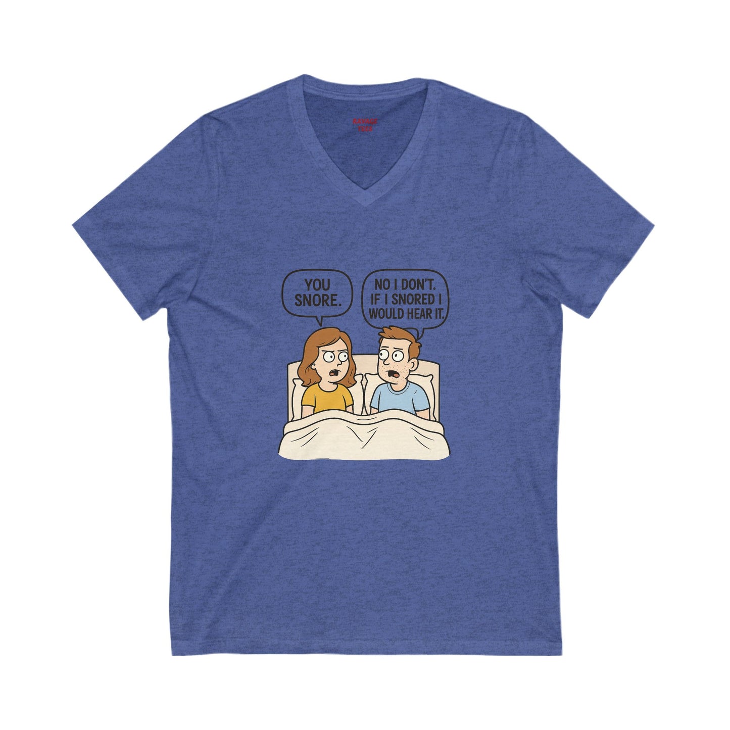Unisex Comfortable T-Shirt, Humorous Sleepwear, Gift for Couples, Quirky Bedtime Shirt, Relationship Humor