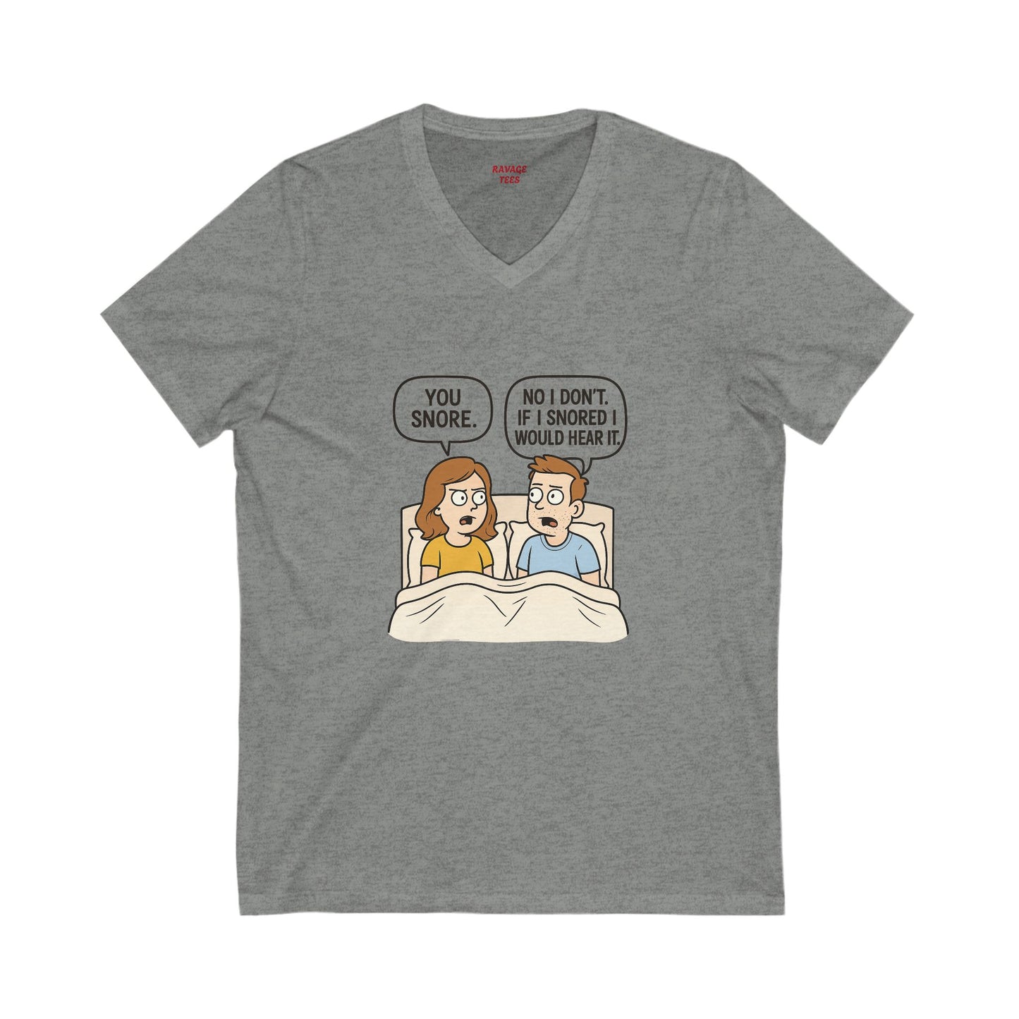 Unisex Comfortable T-Shirt, Humorous Sleepwear, Gift for Couples, Quirky Bedtime Shirt, Relationship Humor