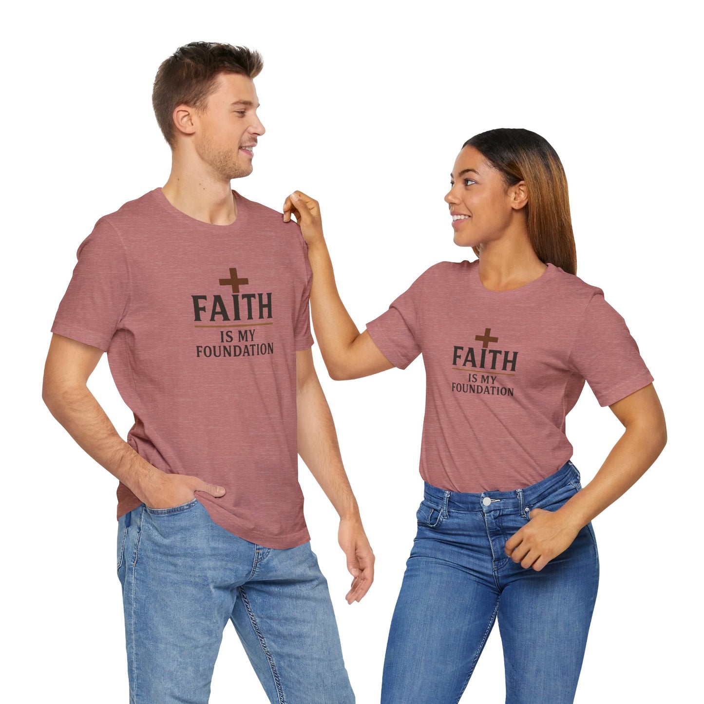 Faith Is My Foundation T-Shirt | Inspirational Graphic Tee | Casual Unisex Christian Apparel | Everyday Wear | Gift for Believers