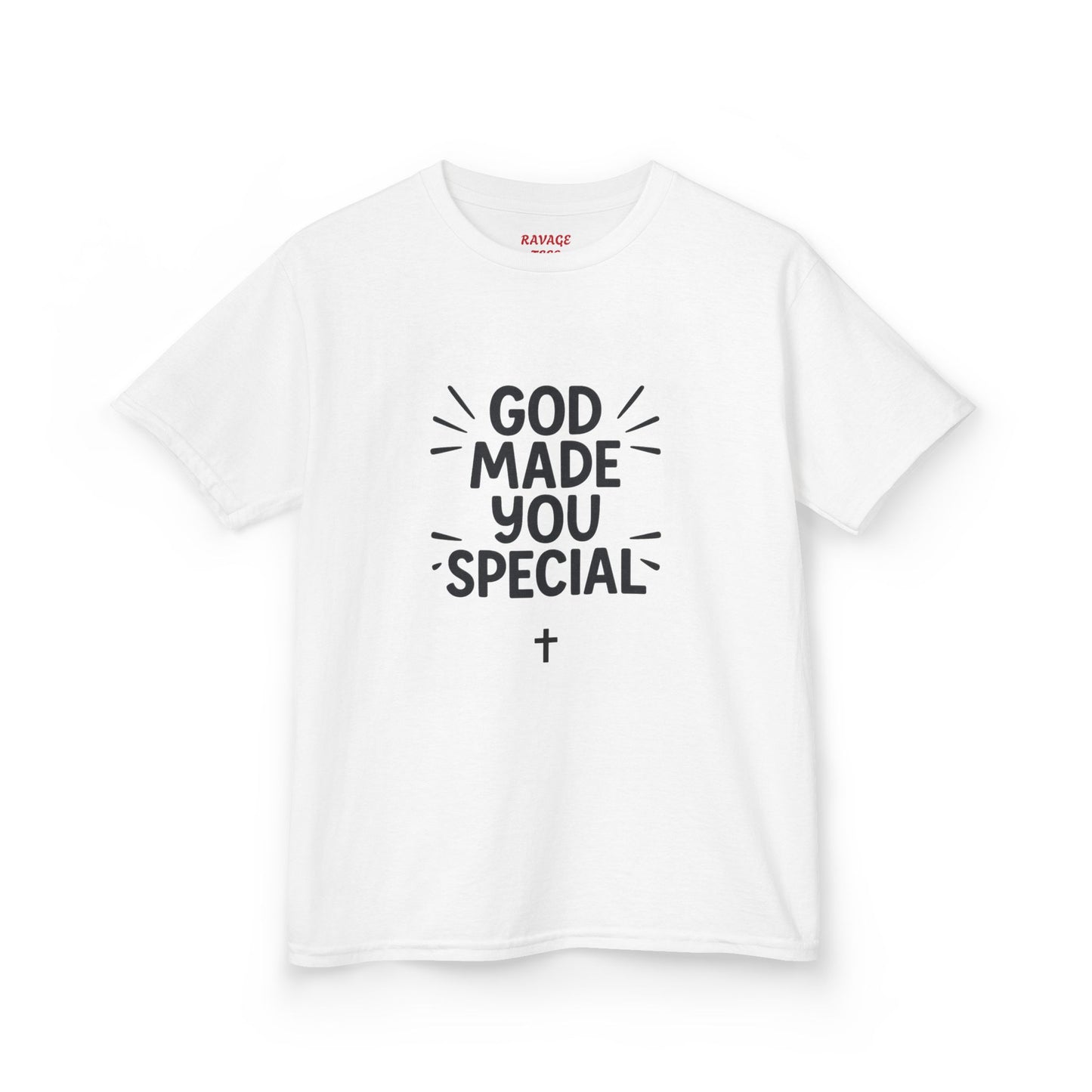 Kids Christian T-Shirt, God Made You Special Tee, Youth Religious Apparel, Faith-Based Gift, Inspirational Kids Wear