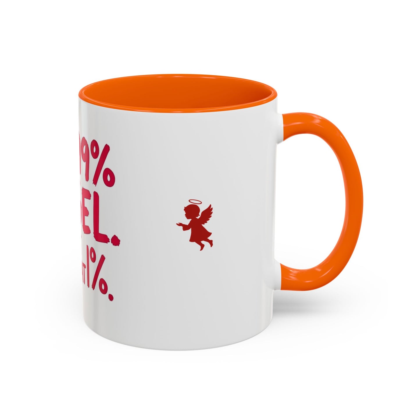 Humorous Accent Coffee Mug - Perfect Gift for Friends, Playful Coffee Lovers, Angel-Themed Decor, Birthday Present, Funny Quote Mugs