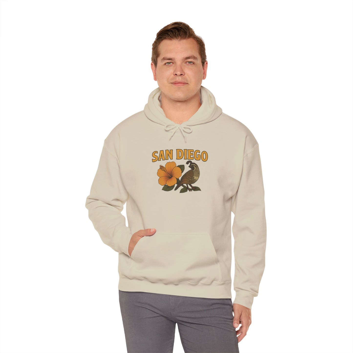 SAN DIEGO Unisex Hoodie – Cozy Sweatshirt, Casual Travel Souvenir, Relaxed Streetwear Gift for Nature & City Lovers