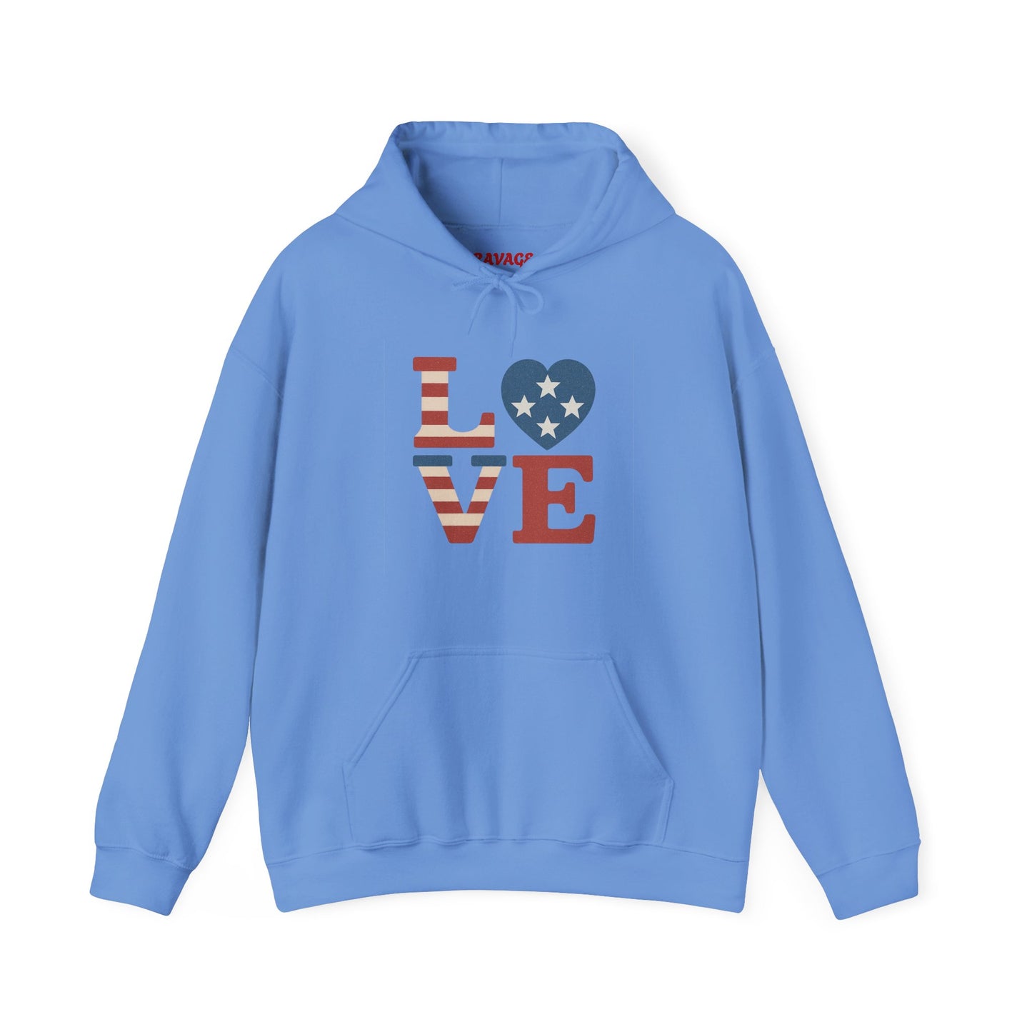 Unisex Hooded Sweatshirt with 'LOVE' Design - Cozy Gift for Friends, Valentine's Day, Casual Wear, Relaxation, Everyday Use