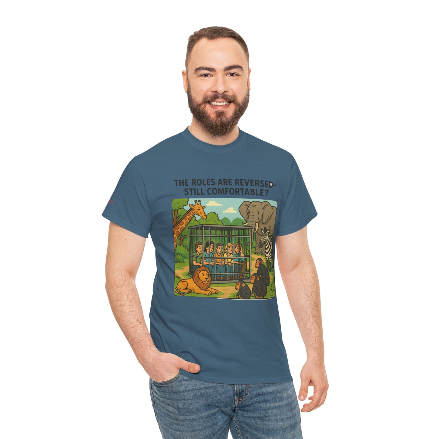 The Roles are Reversed- Are You Comfortable -Humorous Unisex Heavy Cotton Tee