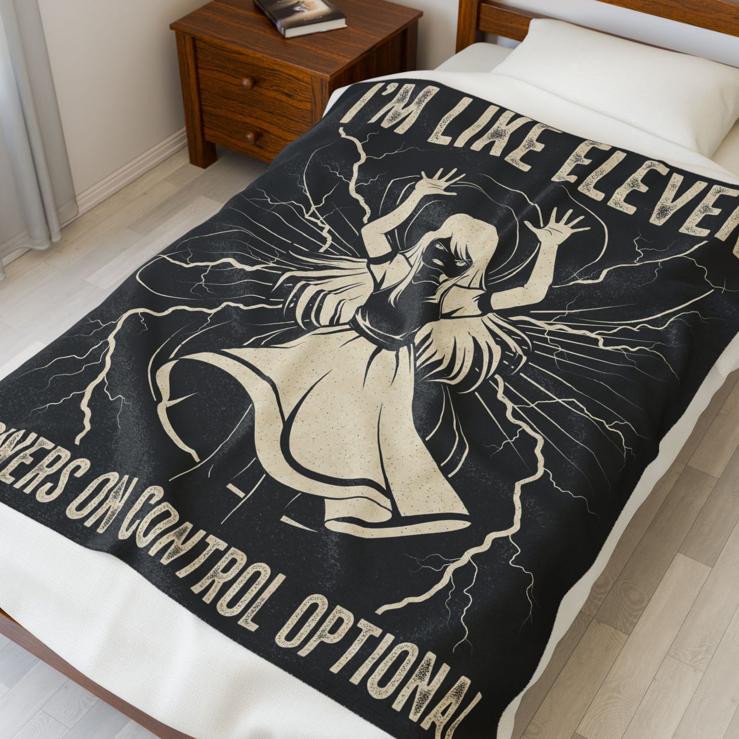Eleven Powers Velveteen Plush Blanket - Cozy Throw for Fans, Kids, Gifts, Home Decor, Room Accent