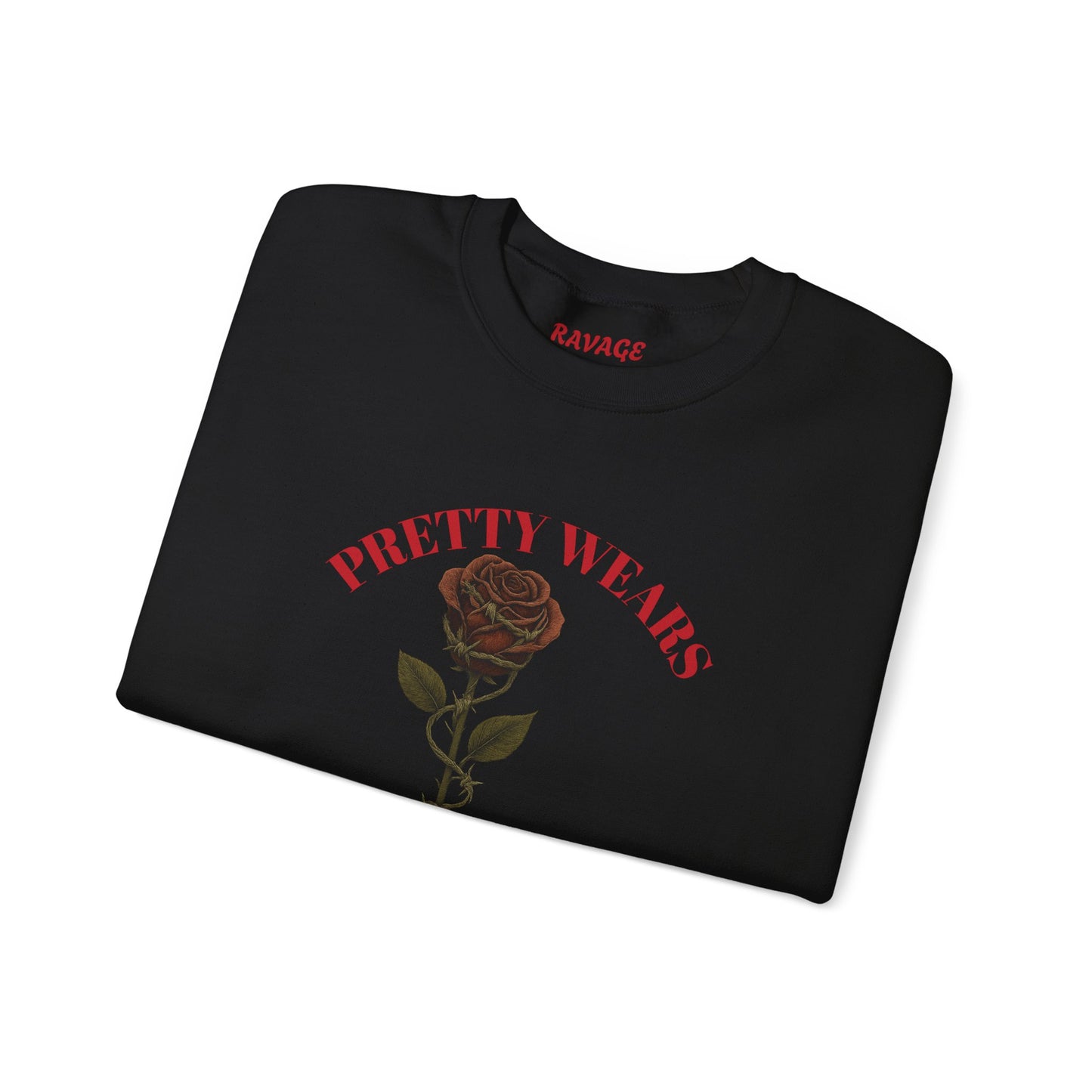 PRETTY WEAR THE CROWN Unisex Crewneck Sweatshirt – Heavy Blend Pullover for Casual Wear | Cozy Streetwear Gift for Her, Feminist Fashion Statement