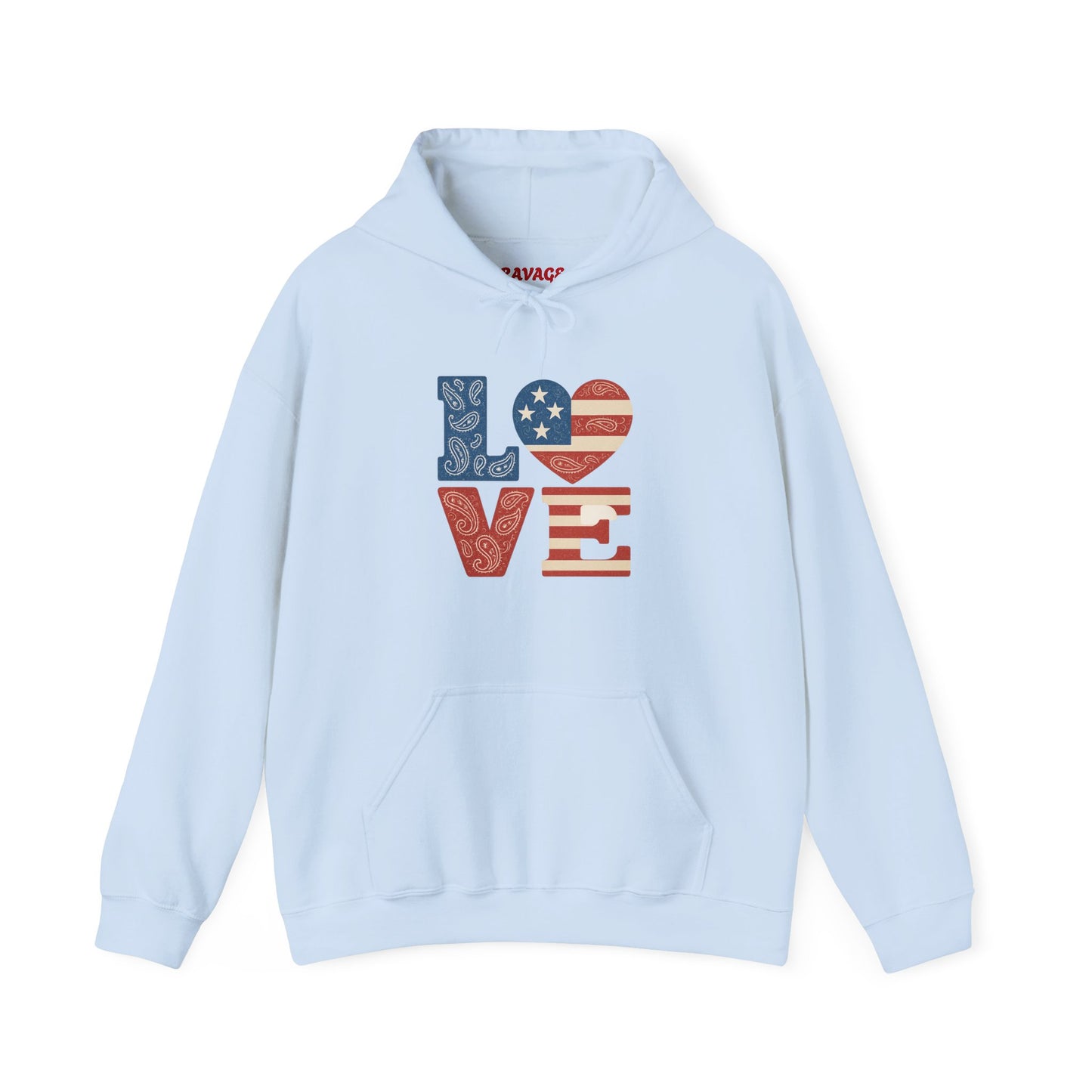 Unisex Hooded Sweatshirt with 'LOVE' Design - Cozy Gift for Friends, Valentine's Day, Casual Wear, Relaxation, Everyday Use