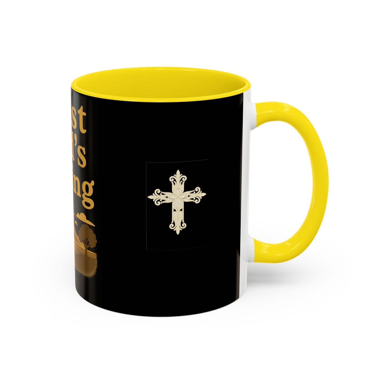 Trust God's Timing Christian Coffee Mug – Inspirational Accent Cup (11oz & 15oz), Faith-Based Gift for Coffee & Tea Lovers