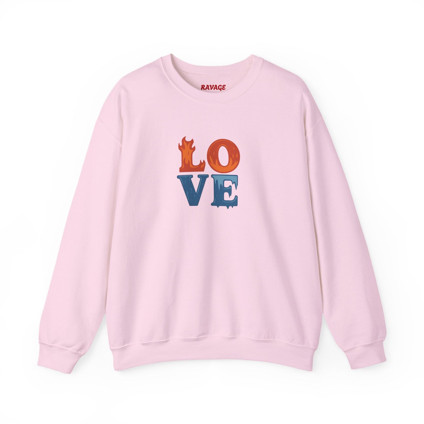 Patriotic Love Sweatshirt | Unisex Crewneck, Cozy Top for Celebrations, Gifts, Independence Day, Casual Style, Everyday Comfort