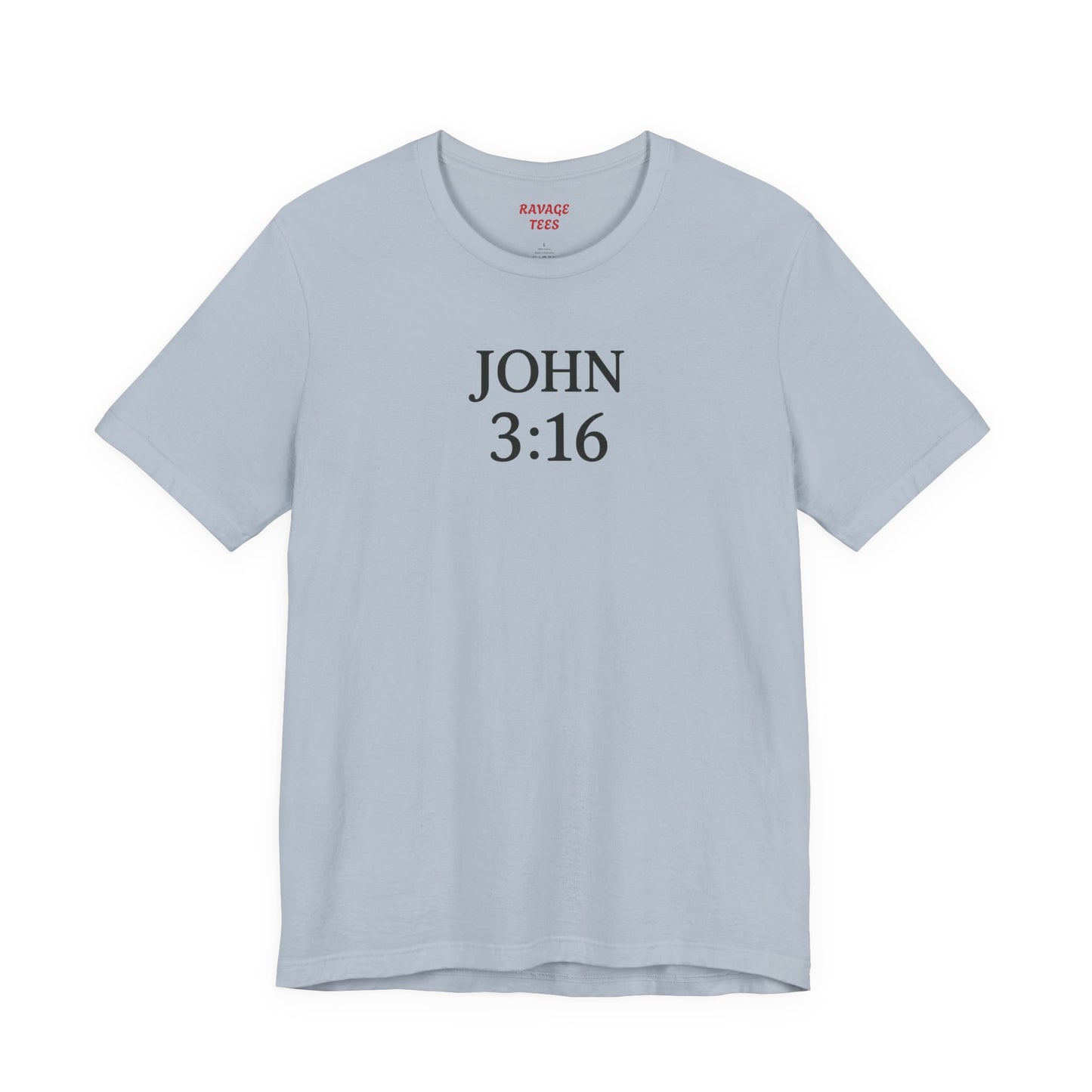 **JOHN 3:16 Faith-Inspired Unisex Tee – Christian Scripture T-Shirt, Religious Apparel, Inspirational Gift, Bible Verse Faith Shirt**