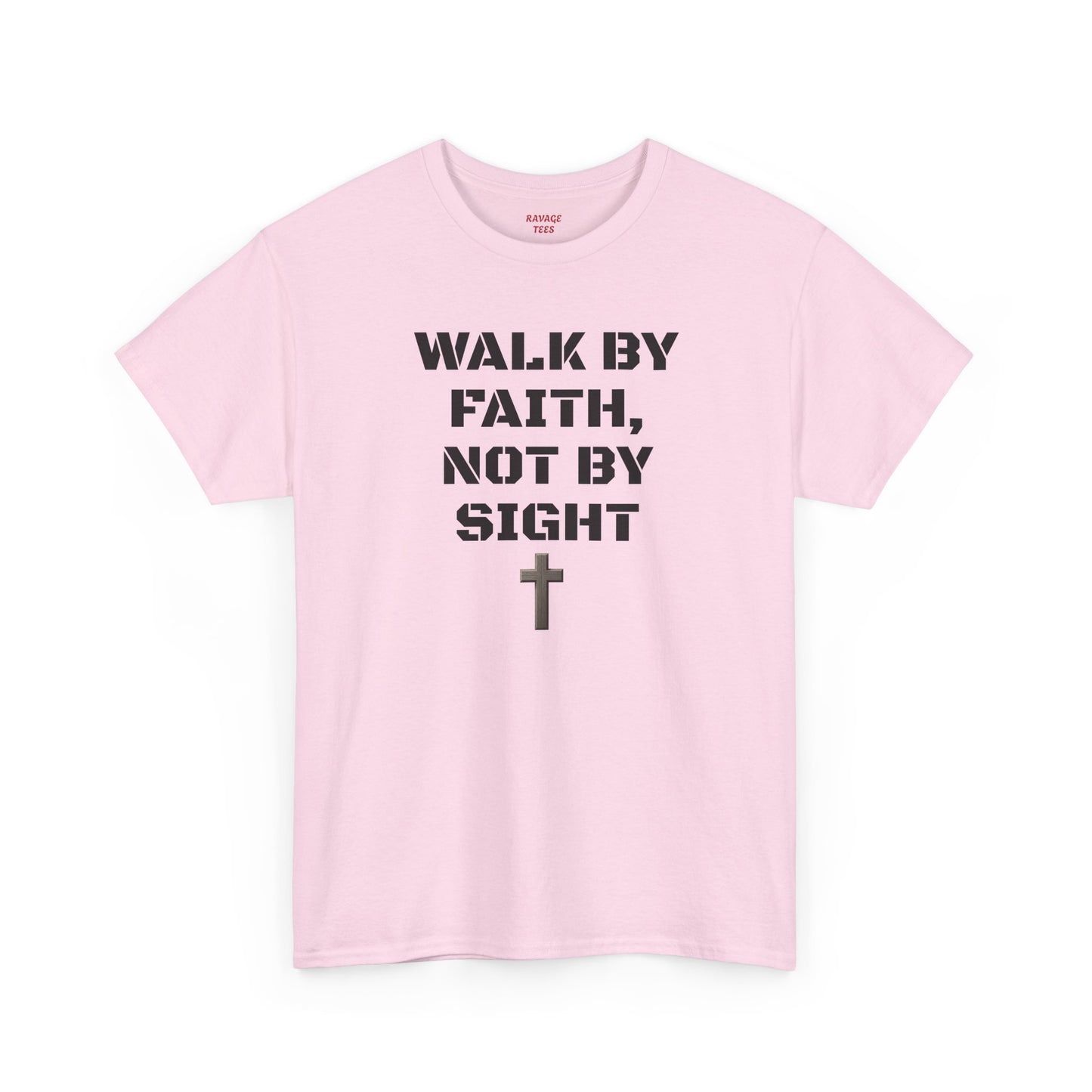 Walk by Faith Not by Sight Christian Sweatshirt | Inspirational Unisex Crewneck | Ravage Tees Faith Collection