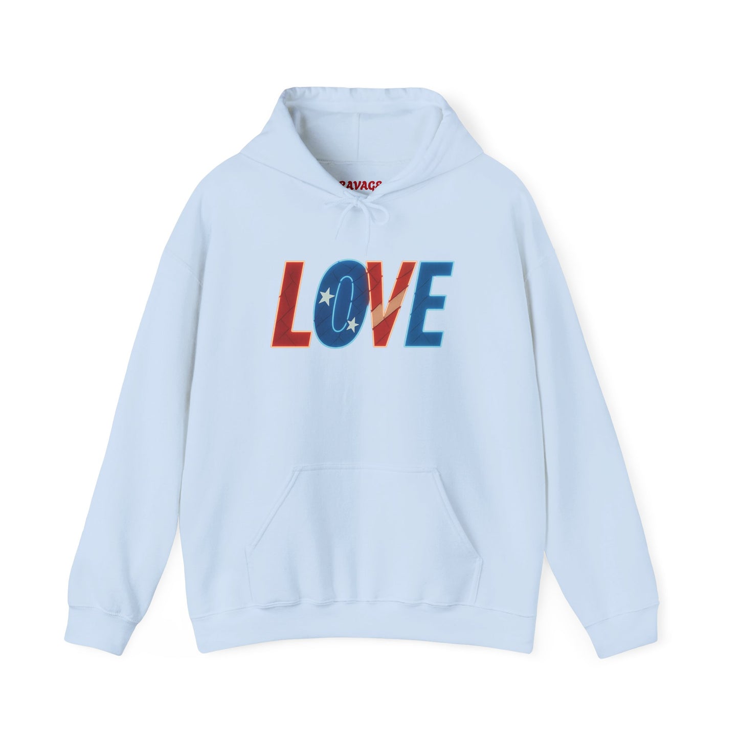 Unisex Hooded Sweatshirt with 'LOVE' Design - Cozy Gift for Friends, Valentine's Day, Casual Wear, Relaxation, Everyday Use