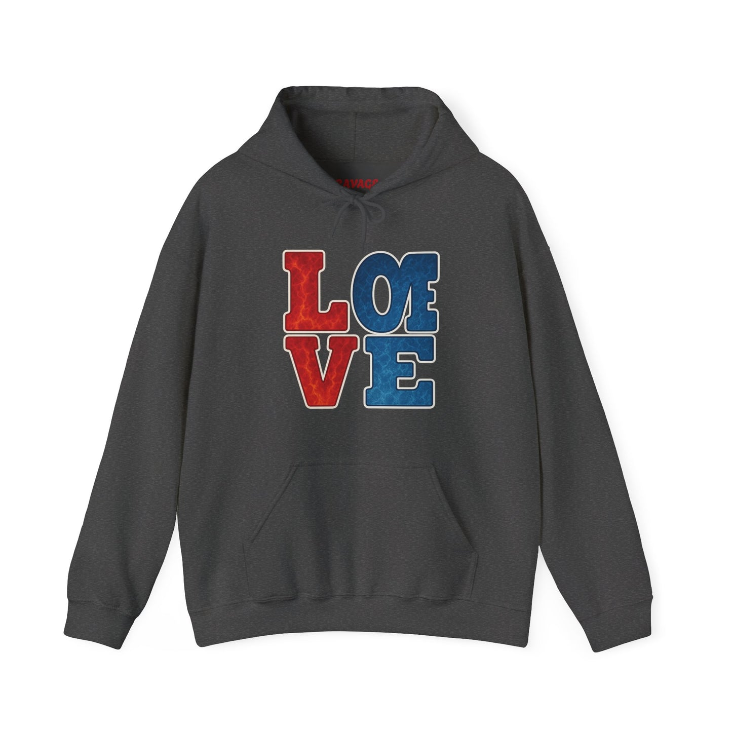 Unisex Hooded Sweatshirt with 'LOVE' Design - Cozy Gift for Friends, Valentine's Day, Casual Wear, Relaxation, Everyday Use