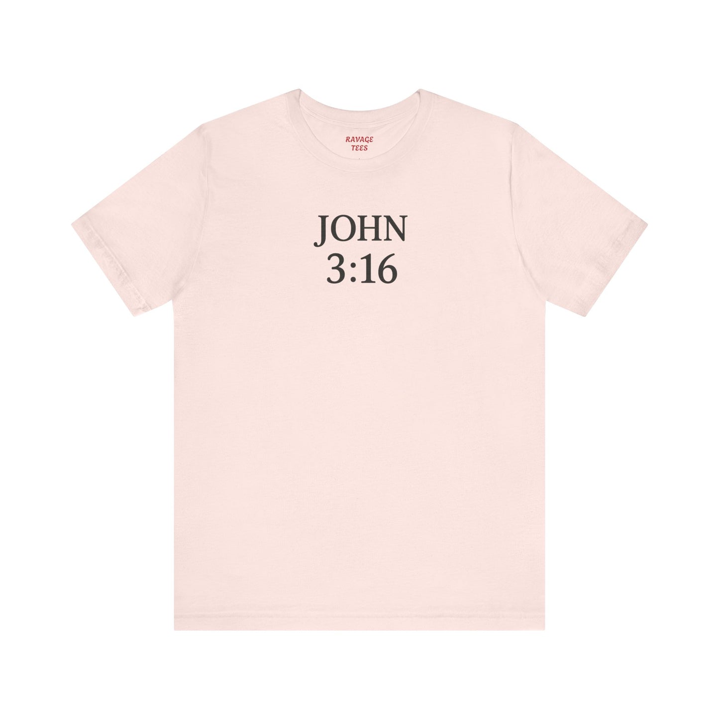 **JOHN 3:16 Faith-Inspired Unisex Tee – Christian Scripture T-Shirt, Religious Apparel, Inspirational Gift, Bible Verse Faith Shirt**