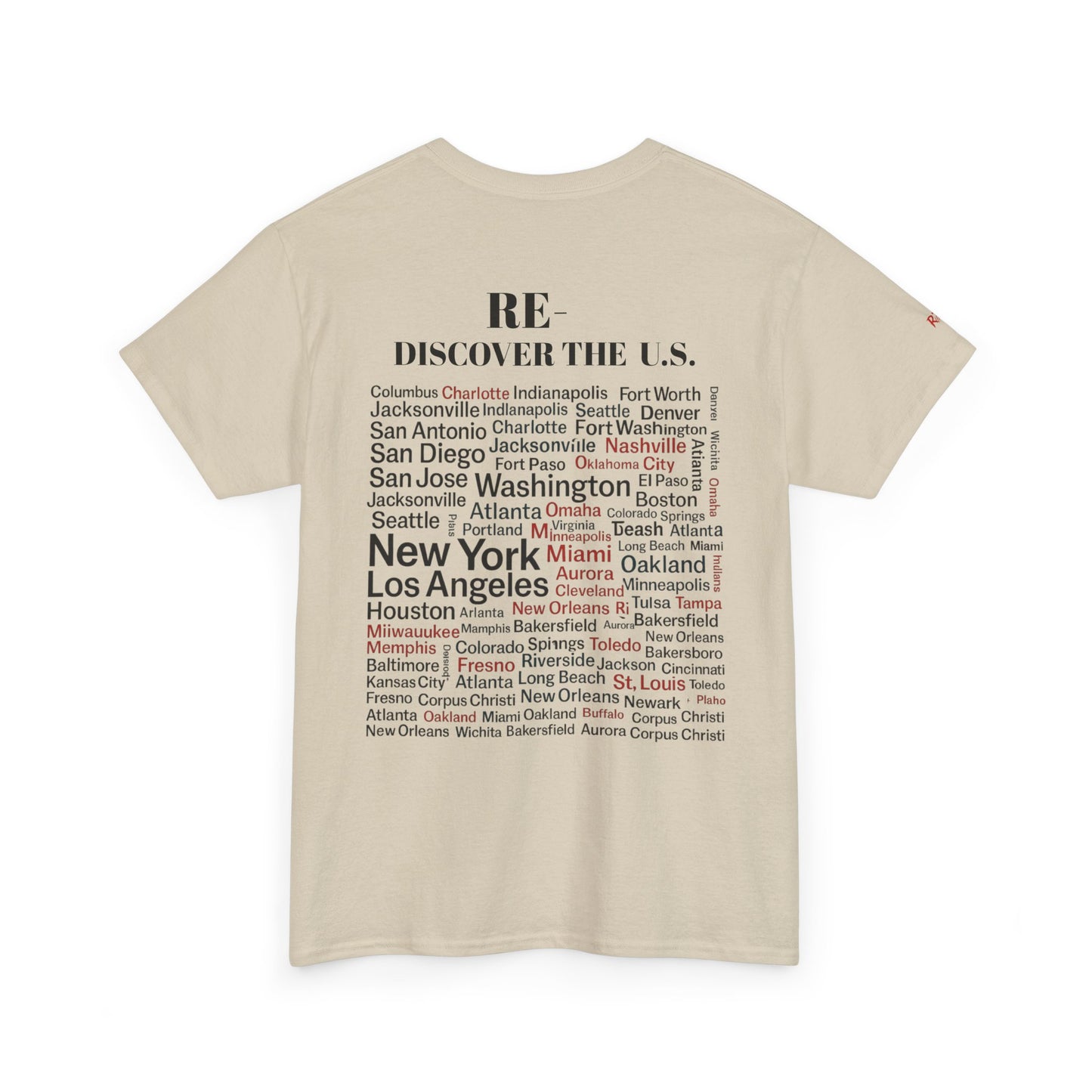 RE-DISCOVERVER the U.S. Unisex Heavy Cotton Tee