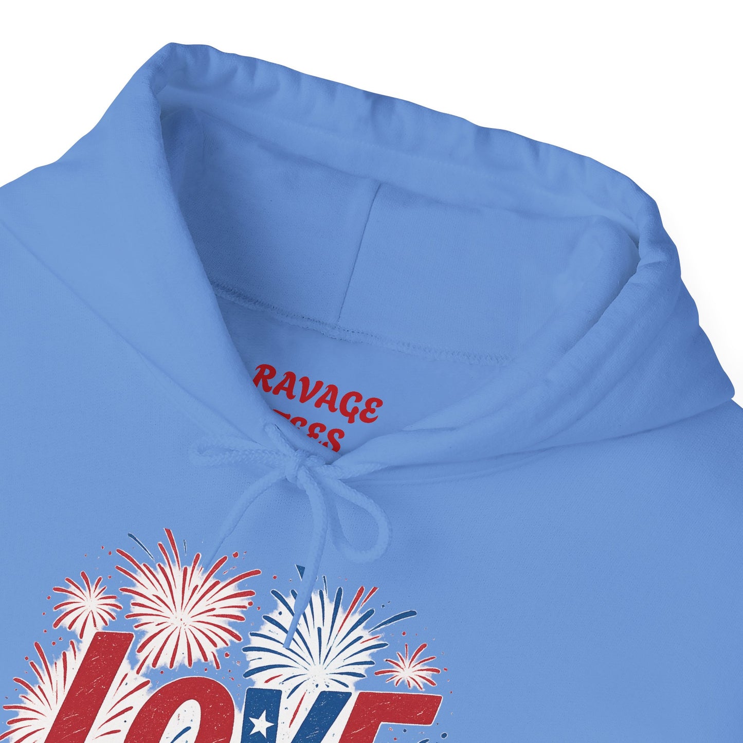 Unisex Hooded Sweatshirt with 'LOVE' Design - Cozy Gift for Friends, Valentine's Day, Casual Wear, Relaxation, Everyday Use