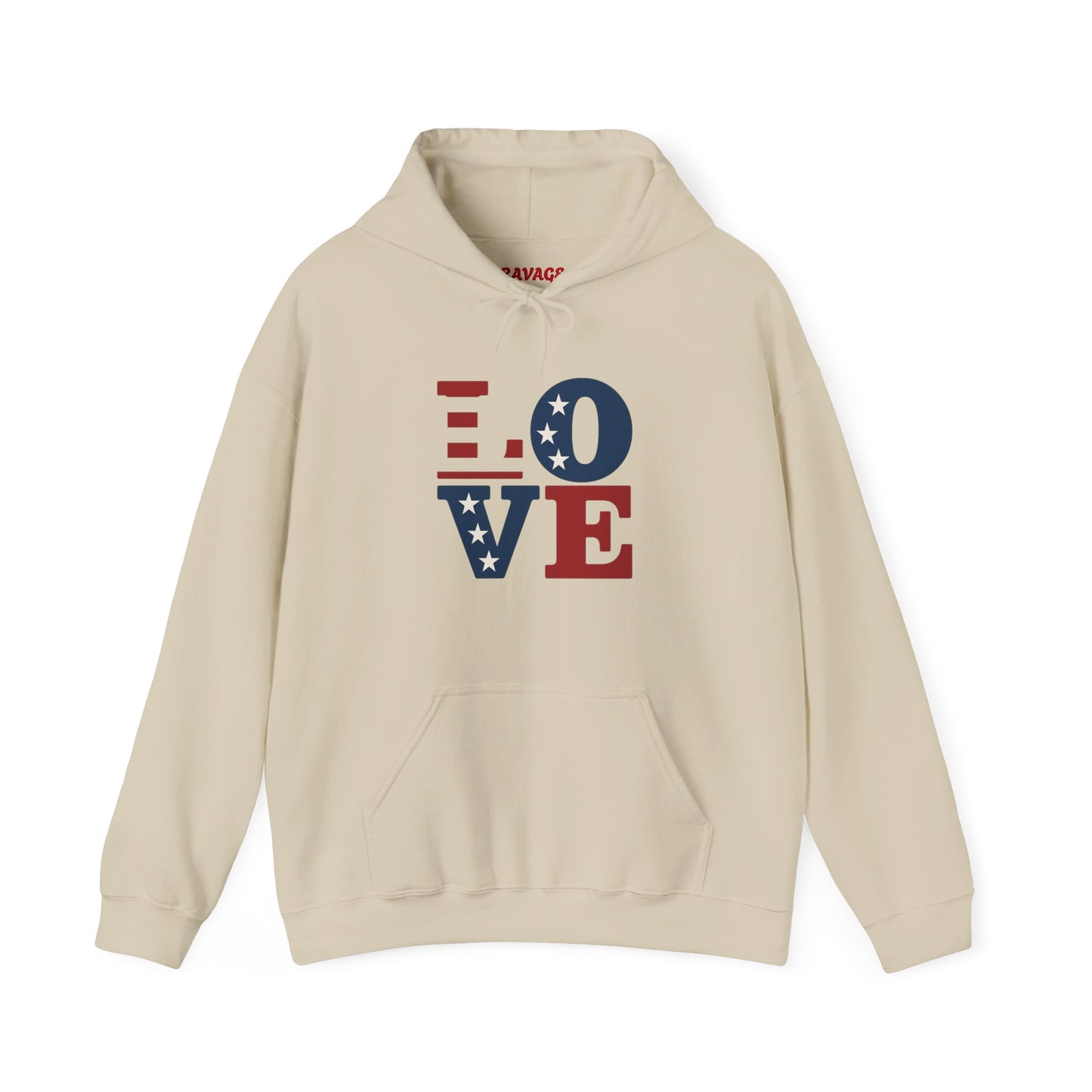Unisex Hooded Sweatshirt with 'LOVE' Design - Cozy Gift for Friends, Valentine's Day, Casual Wear, Relaxation, Everyday Use