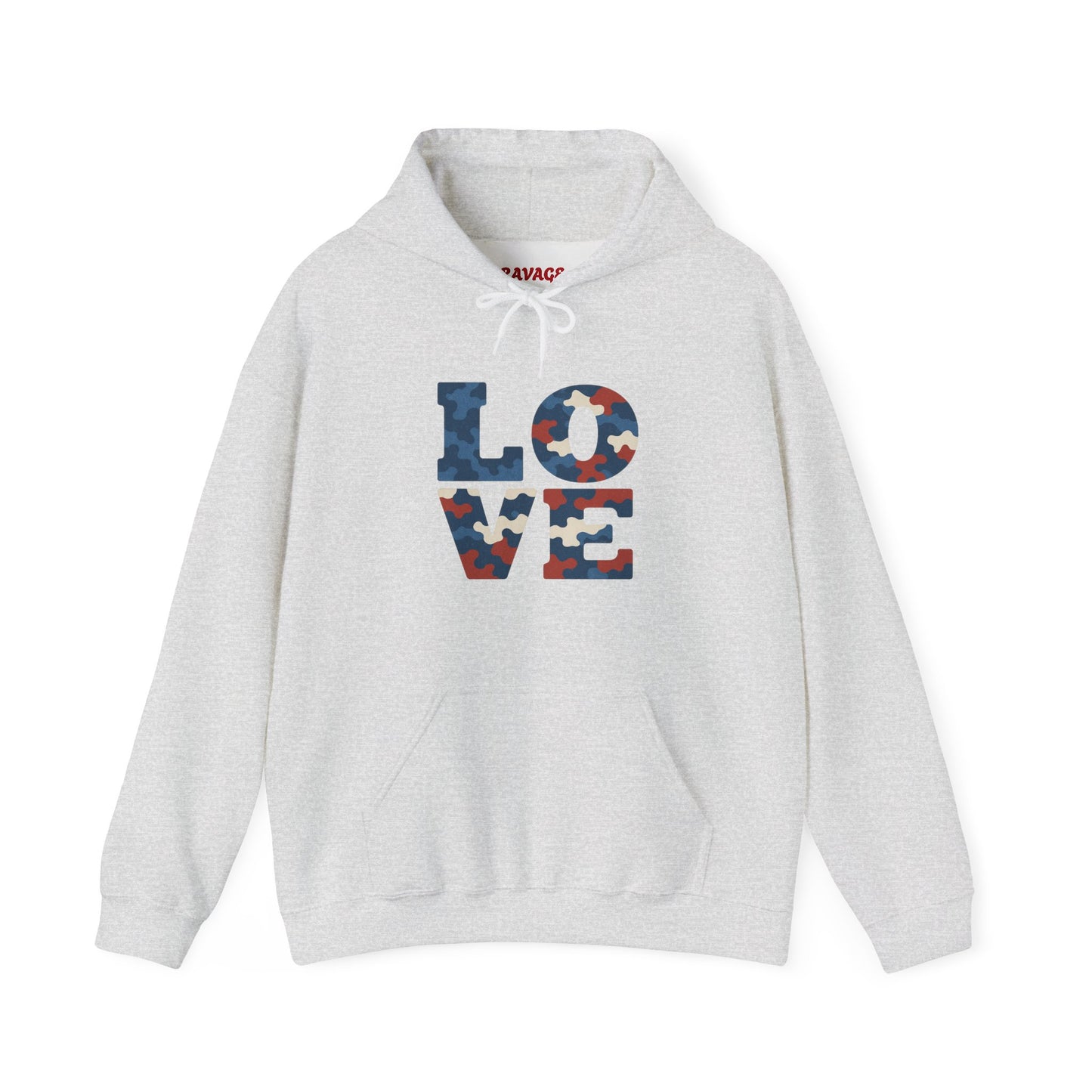 Unisex Hooded Sweatshirt with 'LOVE' Design - Cozy Gift for Friends, Valentine's Day, Casual Wear, Relaxation, Everyday Use