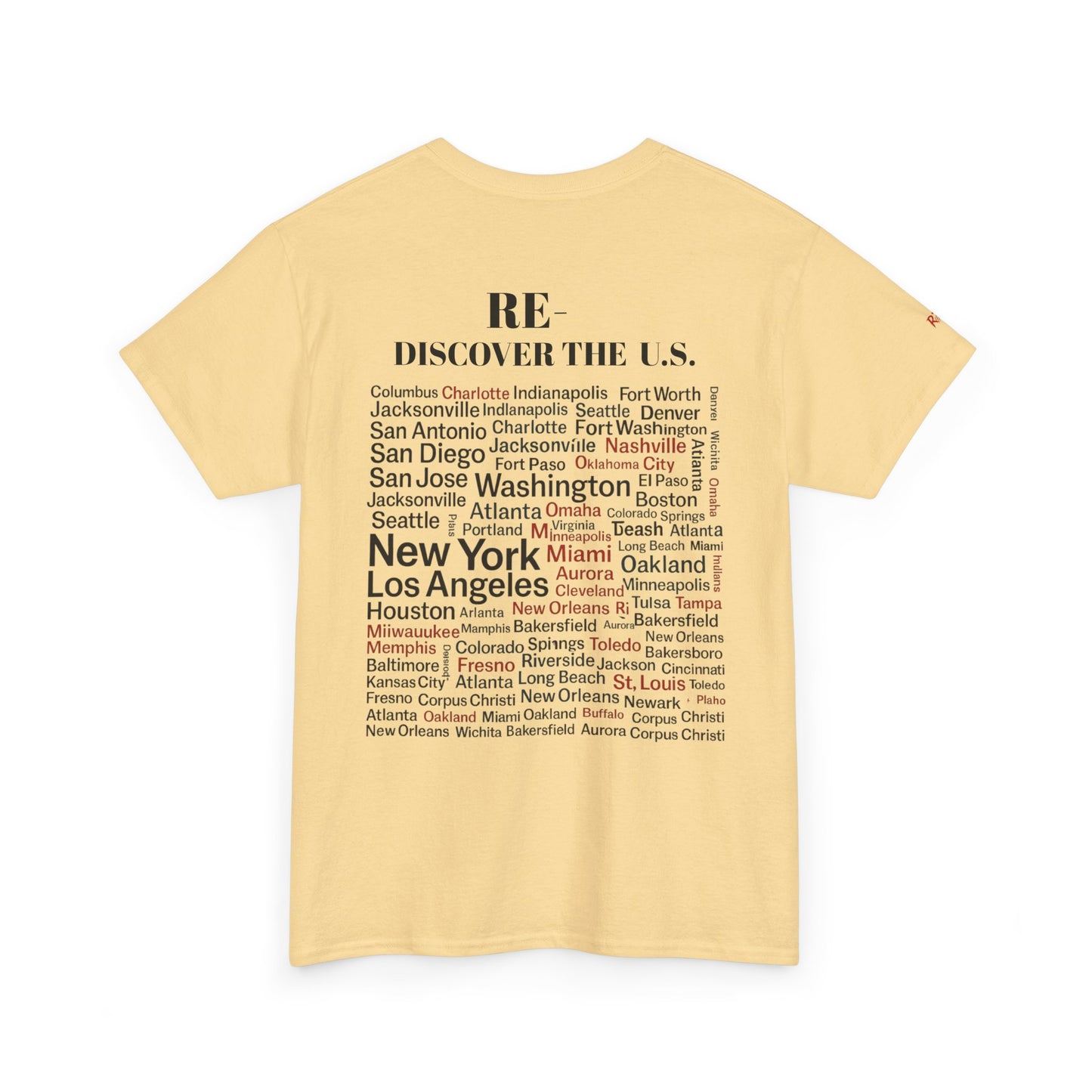 RE-DISCOVERVER the U.S. Unisex Heavy Cotton Tee