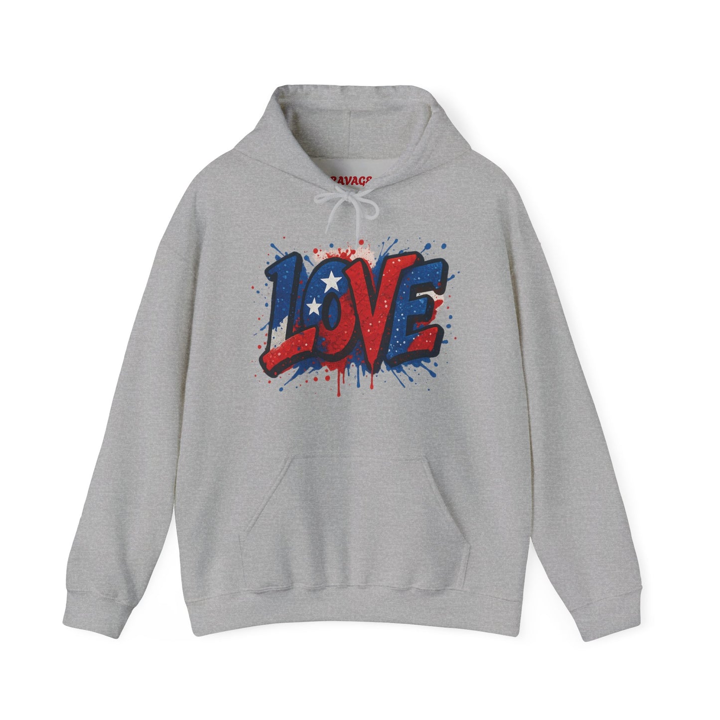 Unisex Hooded Sweatshirt with 'LOVE' Design - Cozy Gift for Friends, Valentine's Day, Casual Wear, Relaxation, Everyday Use