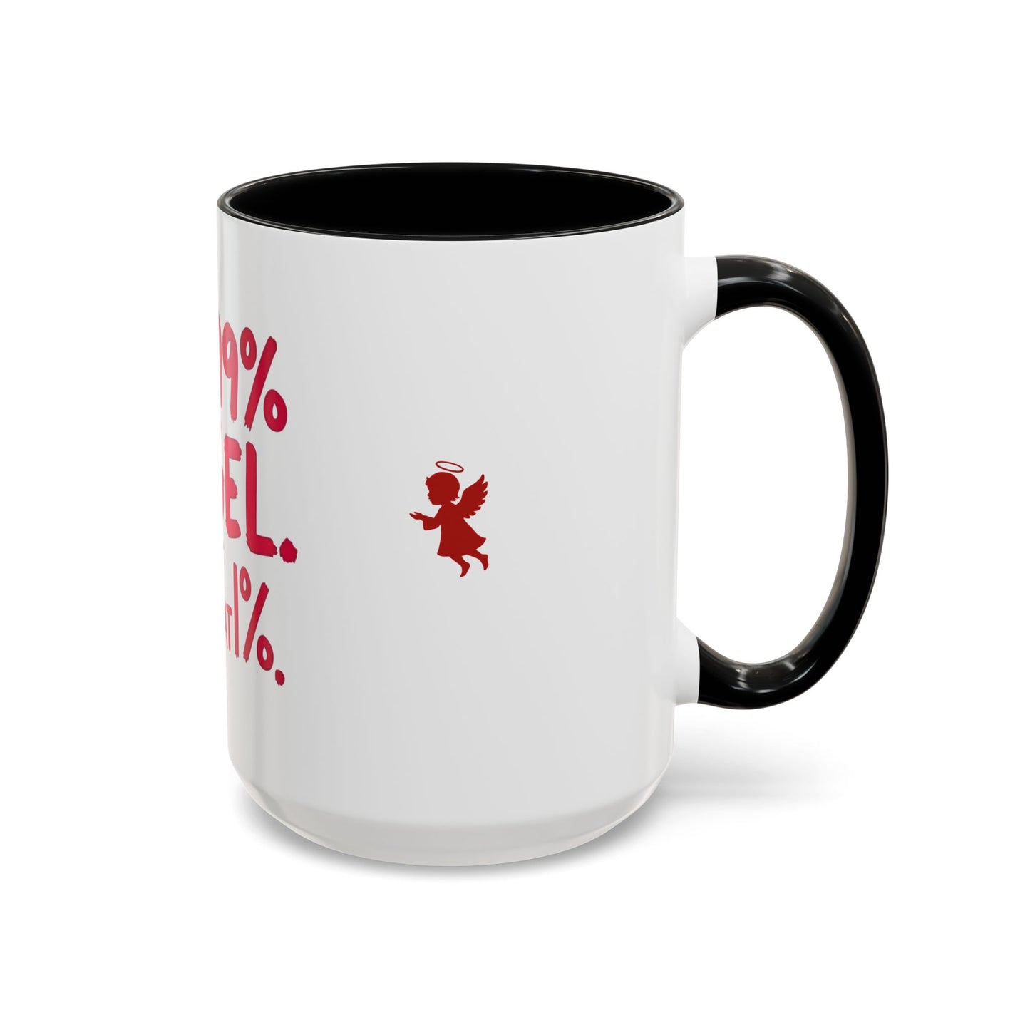 Humorous Accent Coffee Mug - Perfect Gift for Friends, Playful Coffee Lovers, Angel-Themed Decor, Birthday Present, Funny Quote Mugs