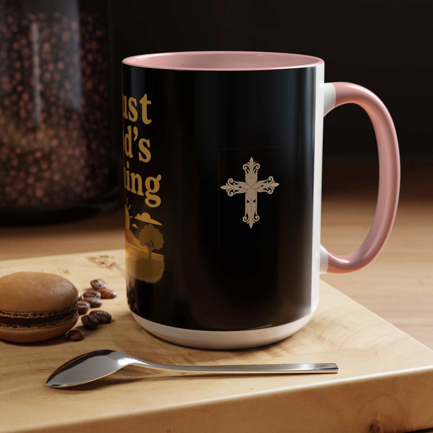 Trust God's Timing Christian Coffee Mug – Inspirational Accent Cup (11oz & 15oz), Faith-Based Gift for Coffee & Tea Lovers