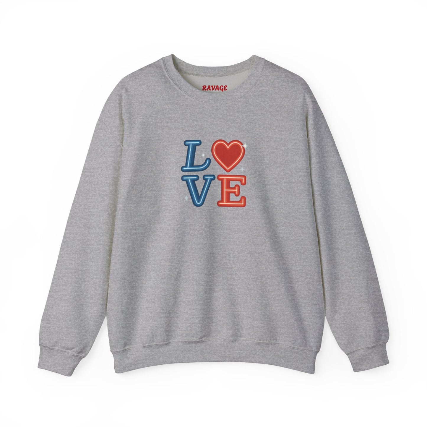 Patriotic Love Sweatshirt | Unisex Crewneck, Cozy Top for Celebrations, Gifts, Independence Day, Casual Style, Everyday Comfort