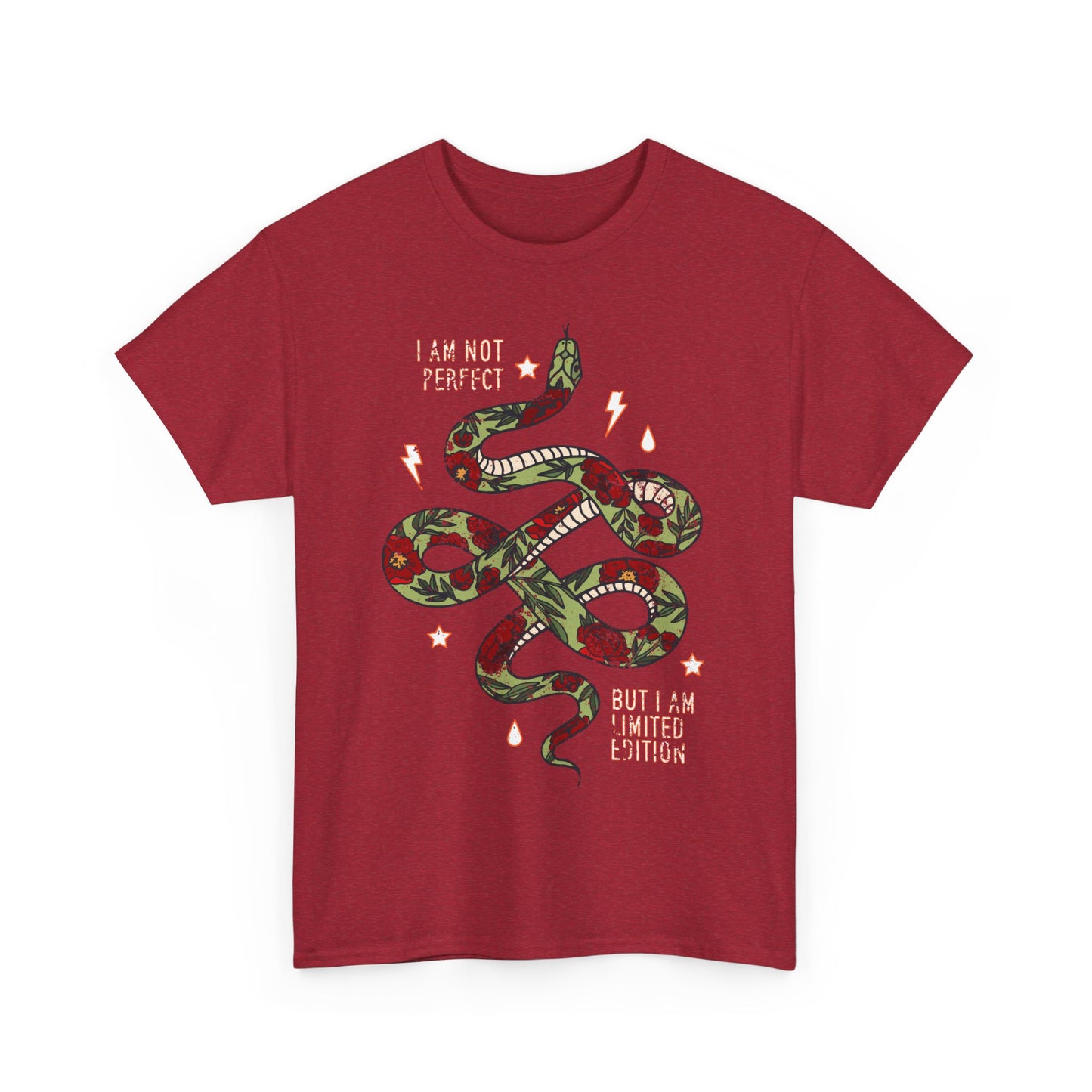 Trendy Unisex Tee, I Am Not Perfect Snake Design Shirt, Casual Wear, Gift for Nature Lovers, Eco-Friendly Fashion