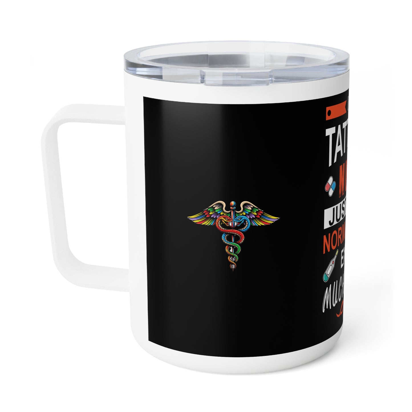 Tattooed Nurse Insulated Coffee Mug, Cool Gift for Nurses
